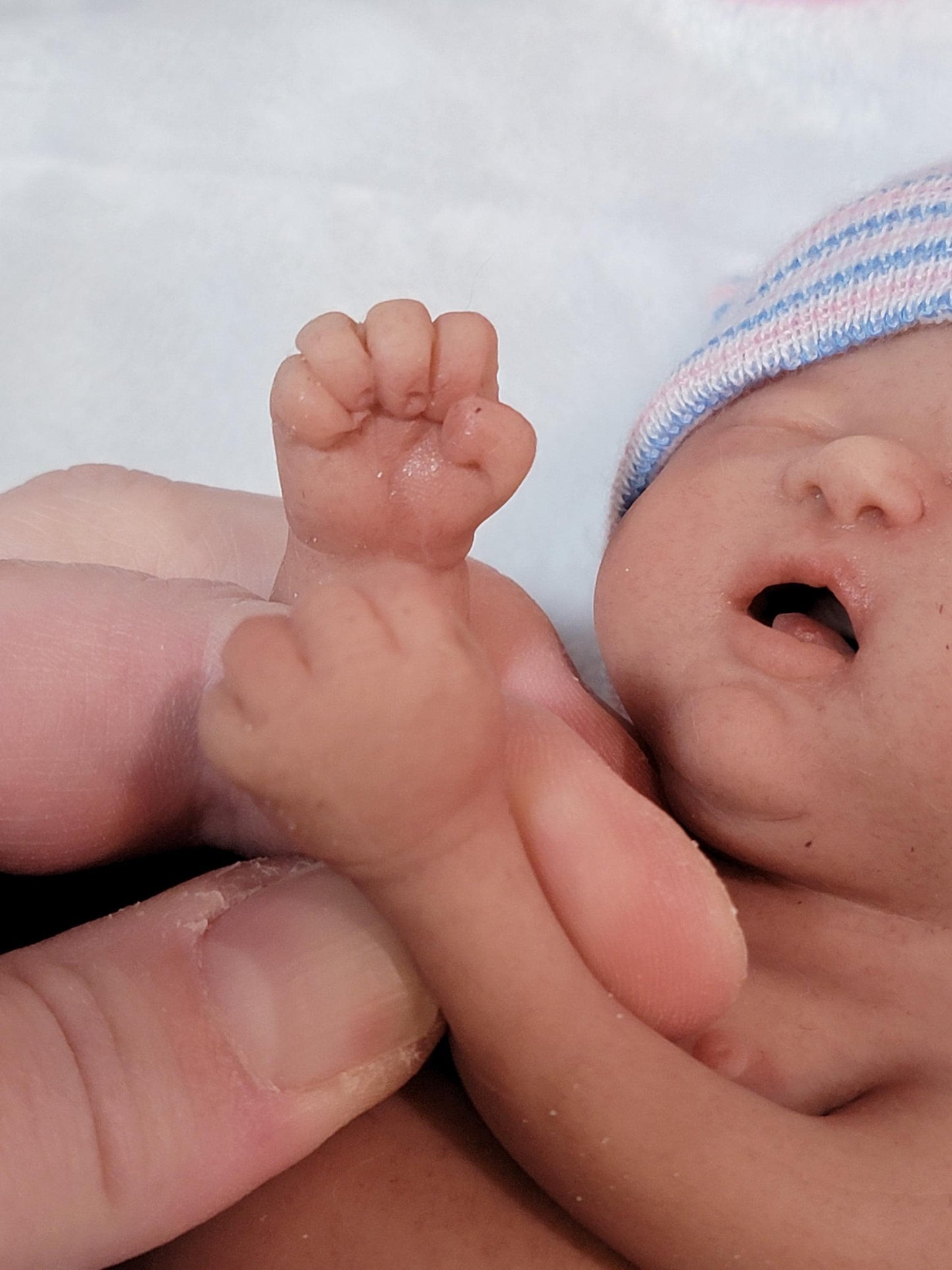 Handmade 8" Silicone Baby Doll Jackson or Jada Enhanced Realism Edition