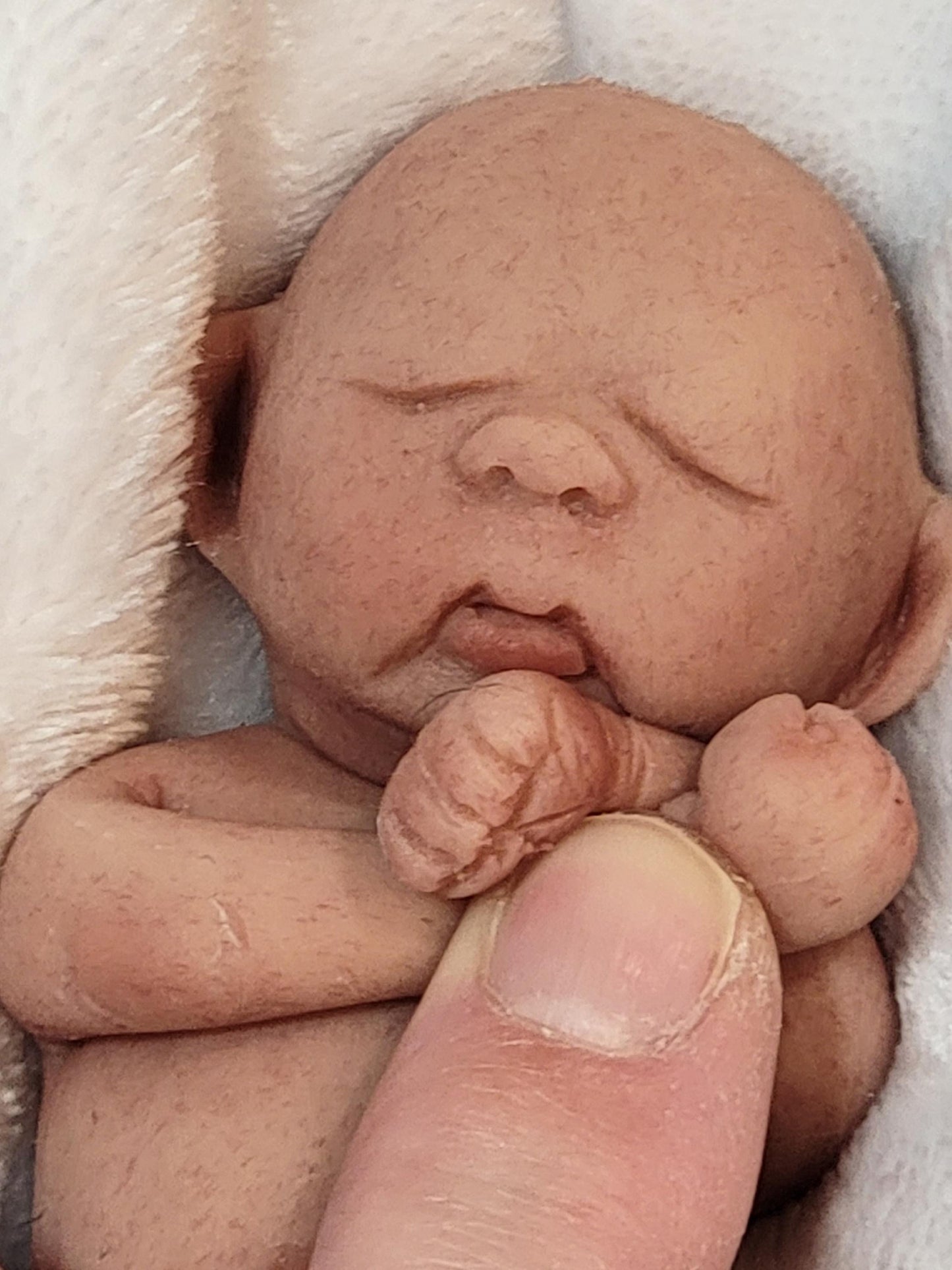 Authentic 5" Mermaid "Avalon" Full Silicone Baby Doll Enhanced Realism Edition Handmade by Artist