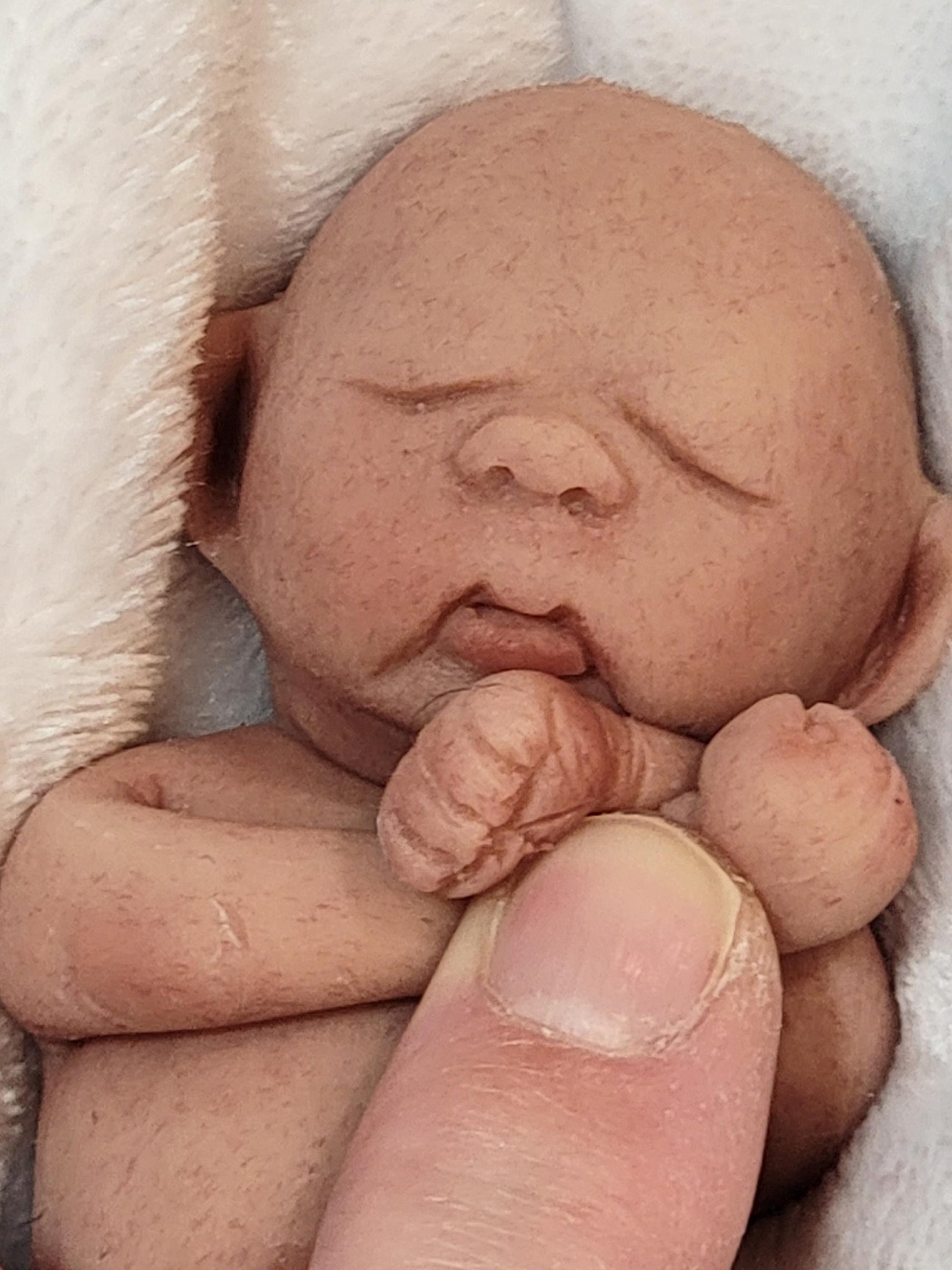 Authentic 5" Mermaid "Avalon" Full Silicone Baby Doll Enhanced Realism Edition Handmade by Artist