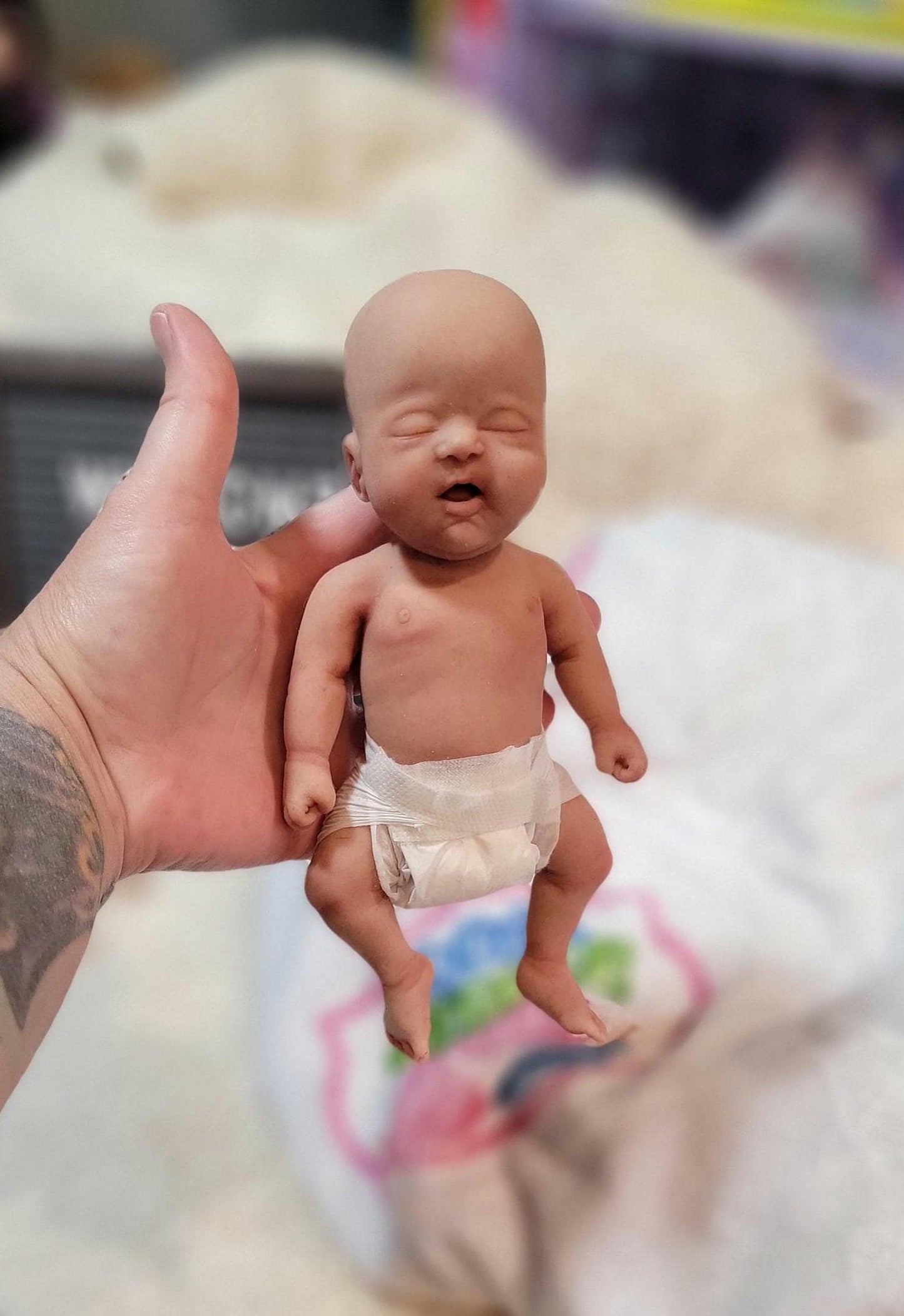 Handmade 8" Silicone Baby Doll Jackson or Jada Enhanced Realism Edition