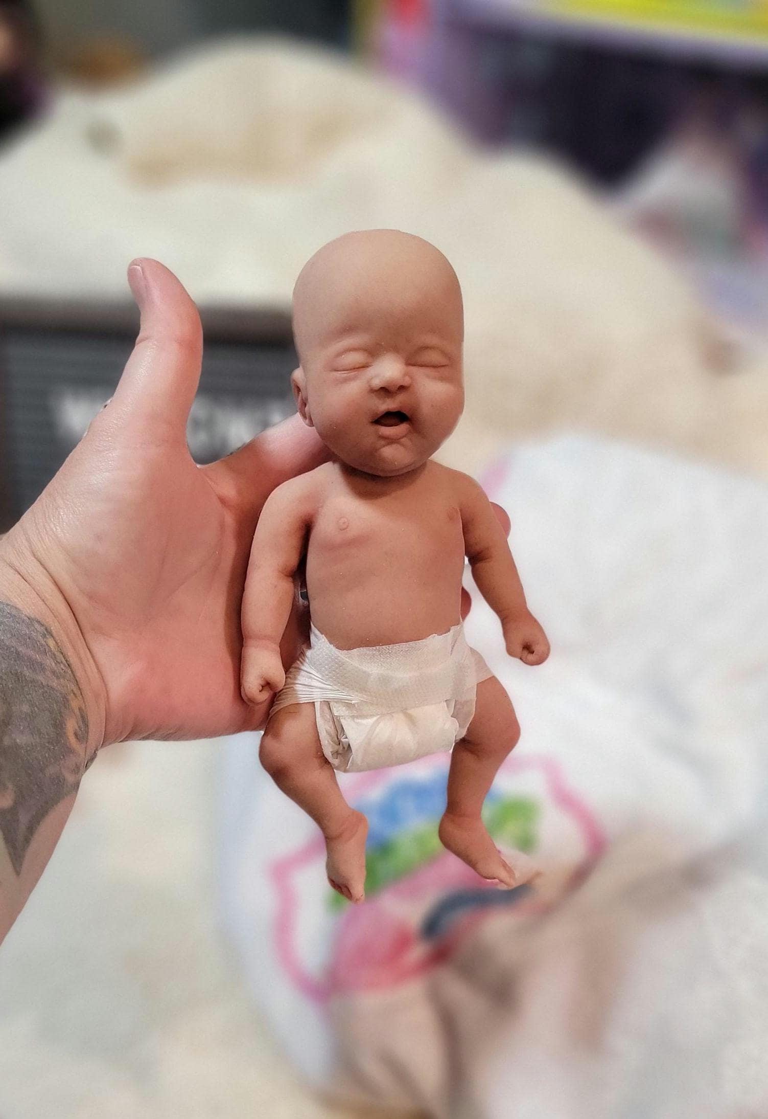 Handmade 8" Silicone Baby Doll Jackson or Jada Enhanced Realism Edition