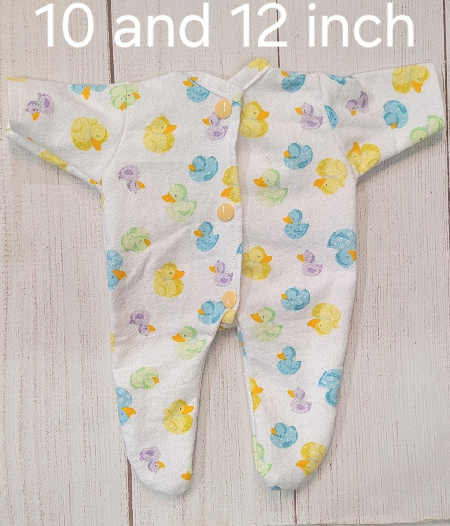 Handmade Flannel Sleeper Doll Outfit