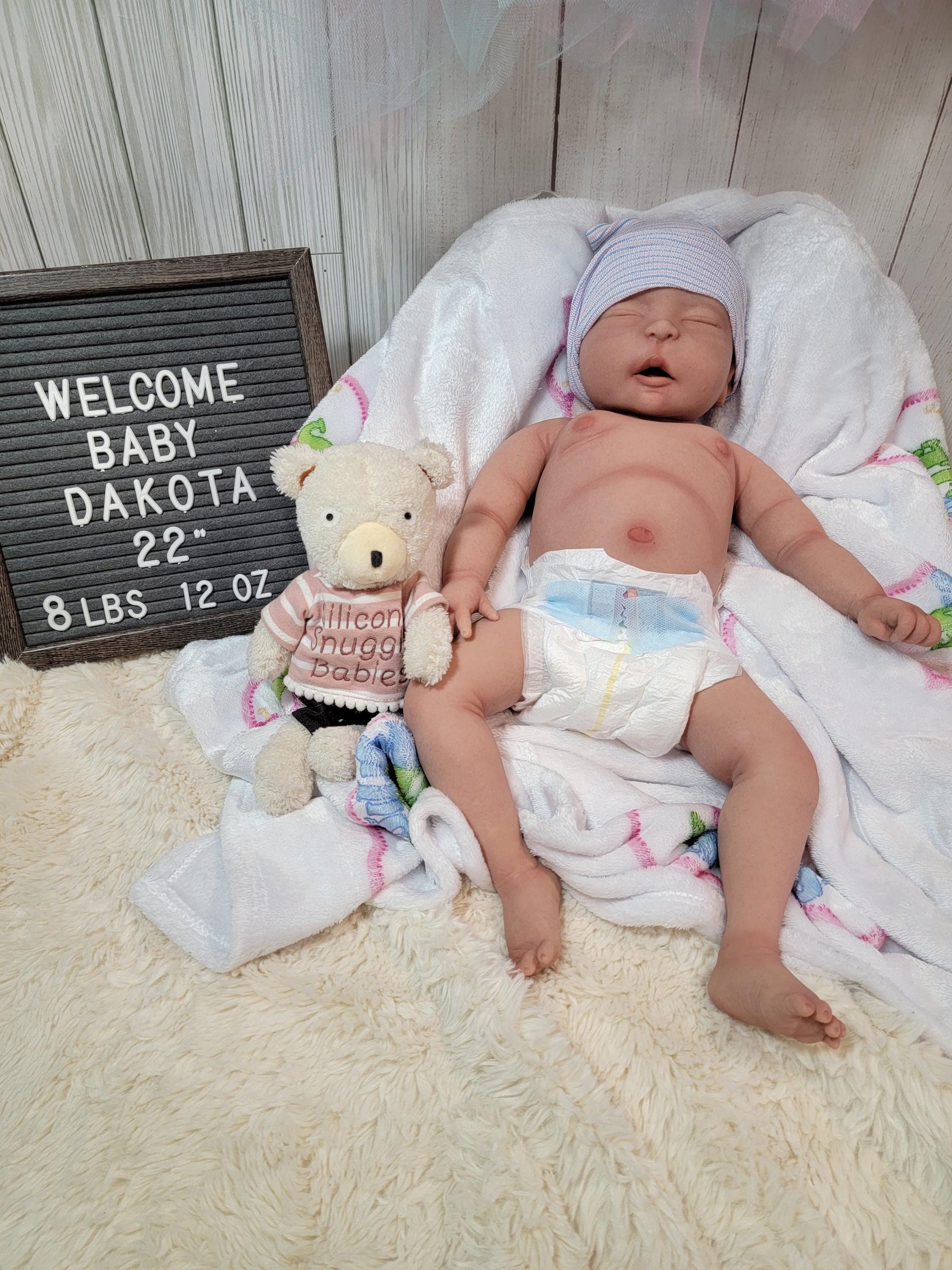 New Enhanced Realism Edition 22" Full Silicone Baby Doll "Dakota"