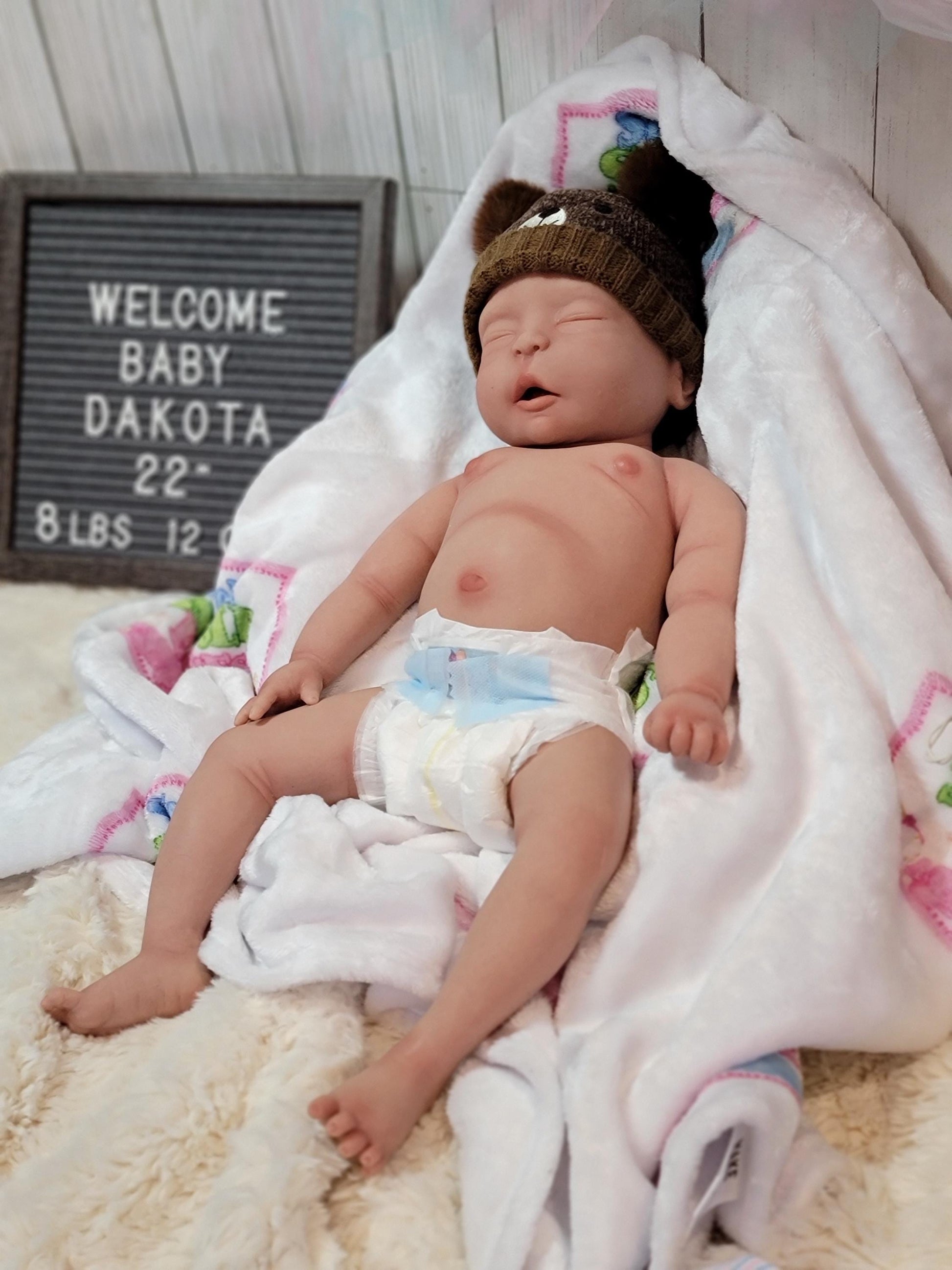 New Enhanced Realism Edition 22" Full Silicone Baby Doll "Dakota"