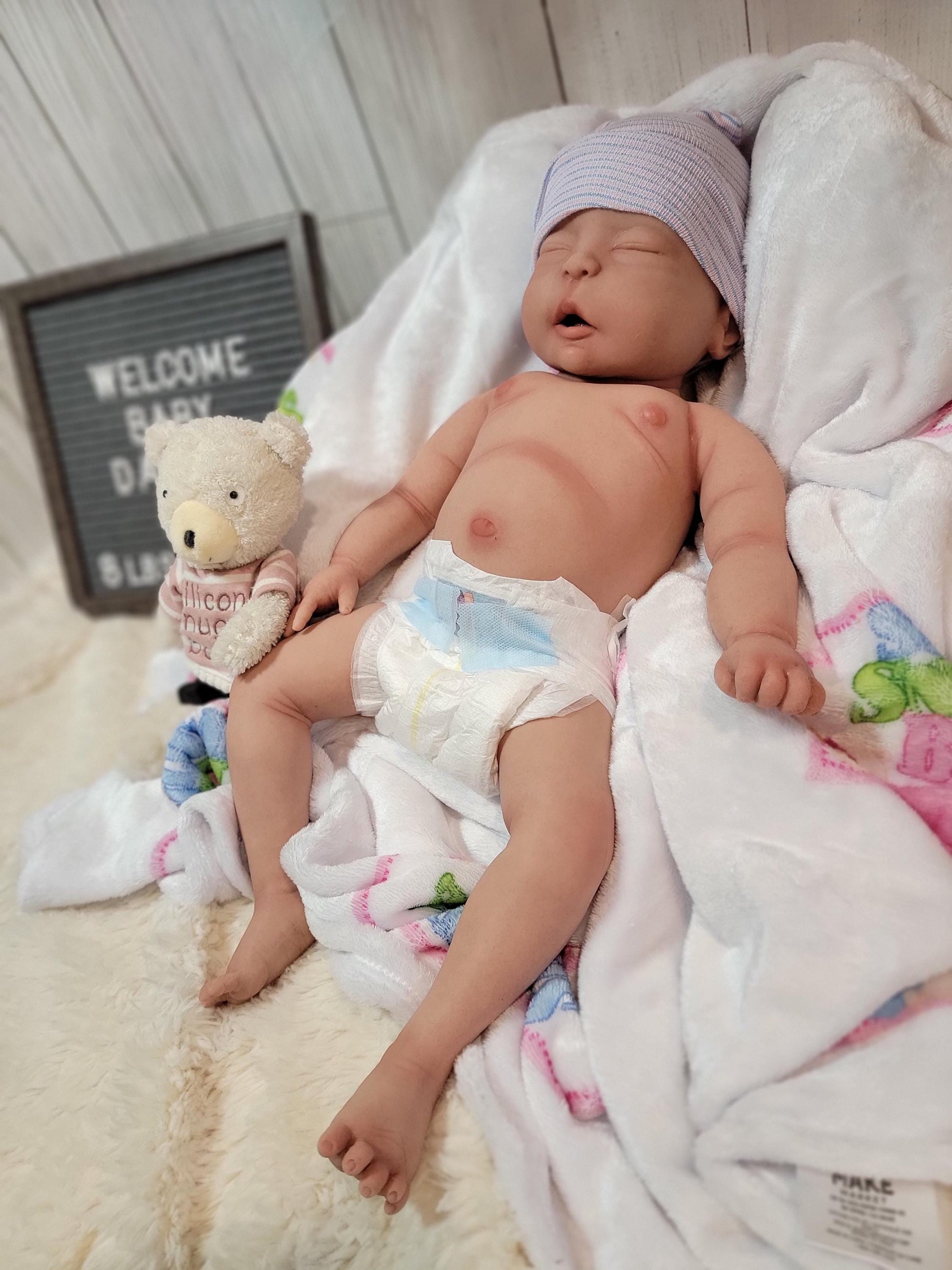 New Enhanced Realism Edition 22" Full Silicone Baby Doll "Dakota"
