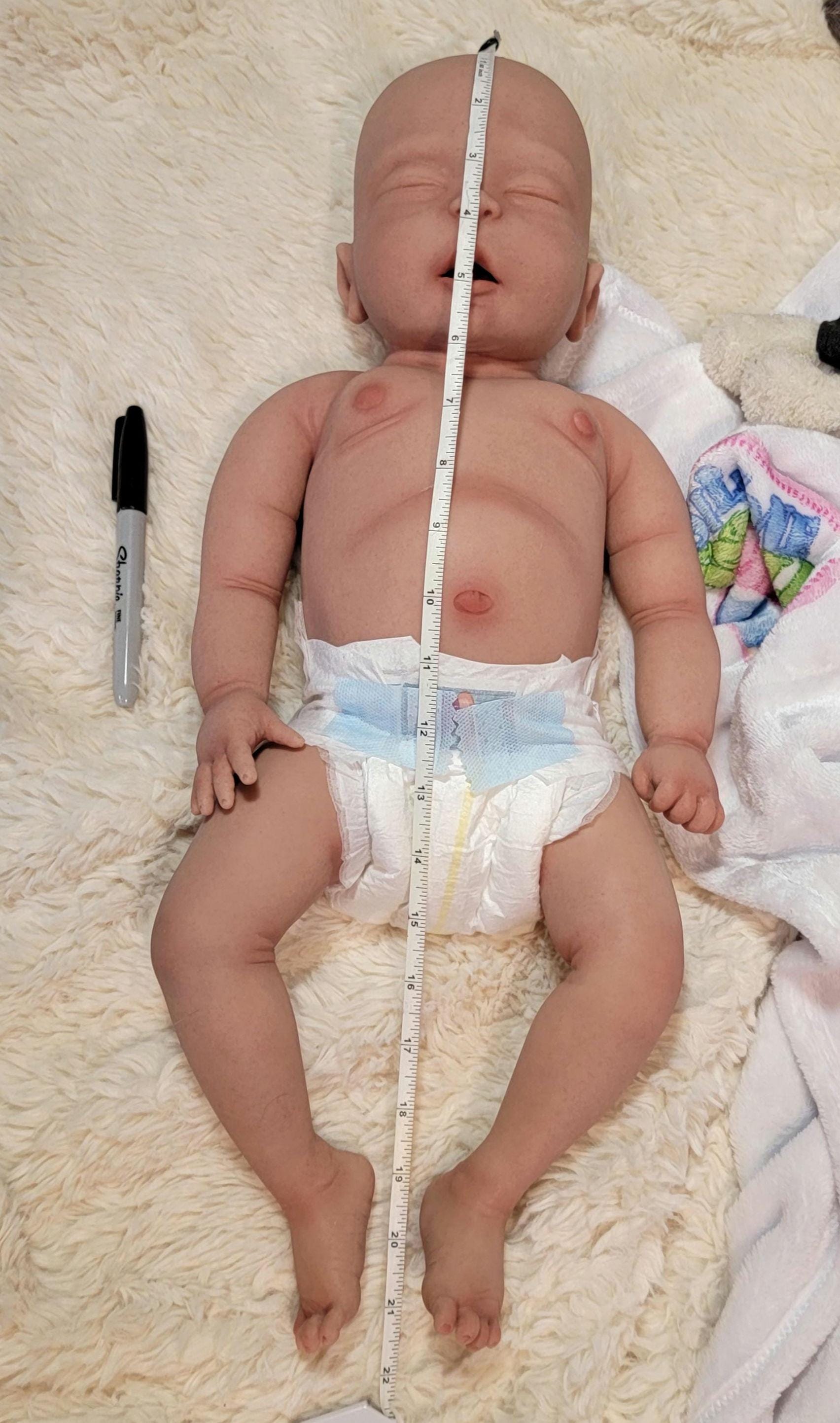 New Enhanced Realism Edition 22" Full Silicone Baby Doll "Dakota"