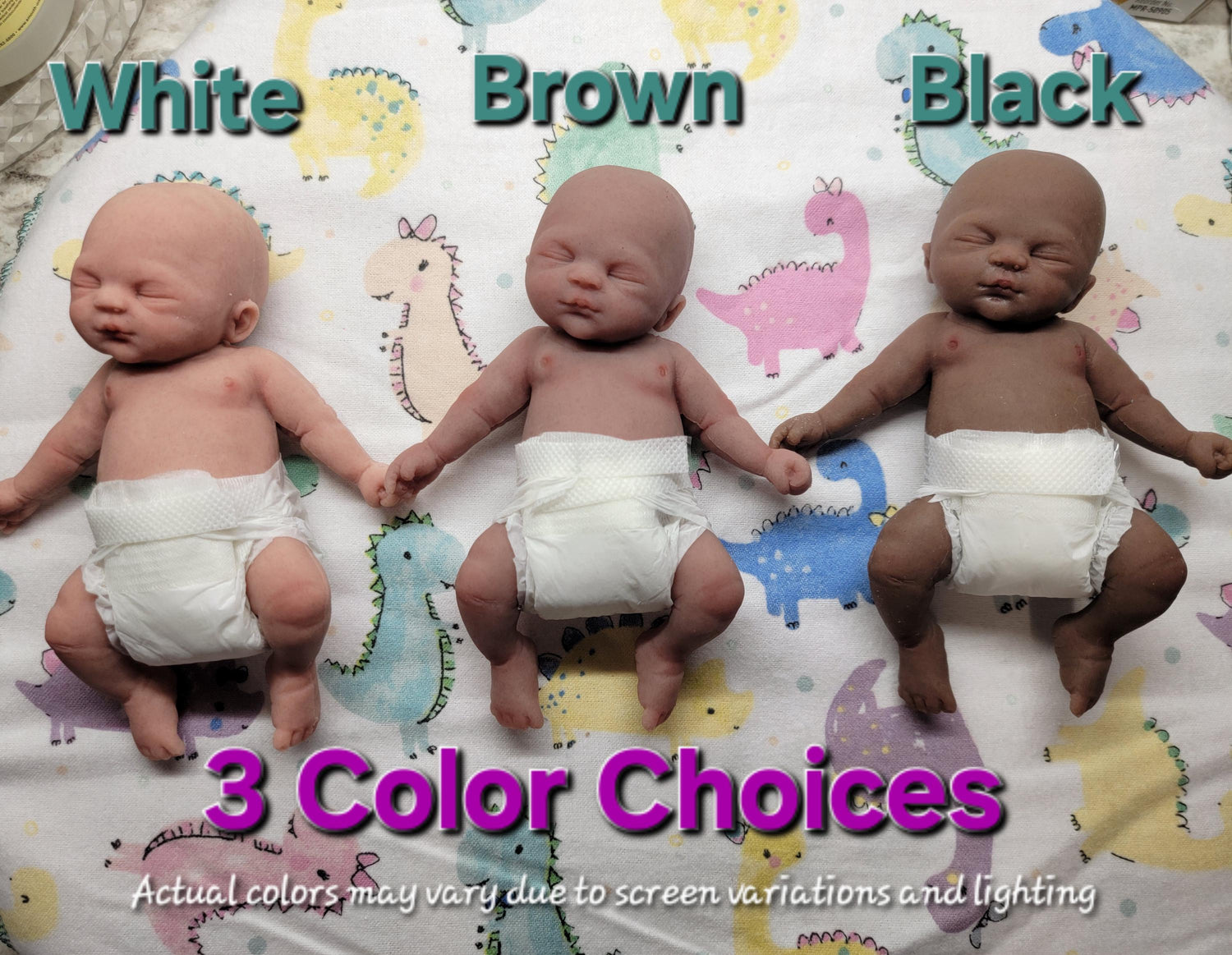 Handmade 12" Silicone Baby Doll "Olivia" Enhanced Realism Edition