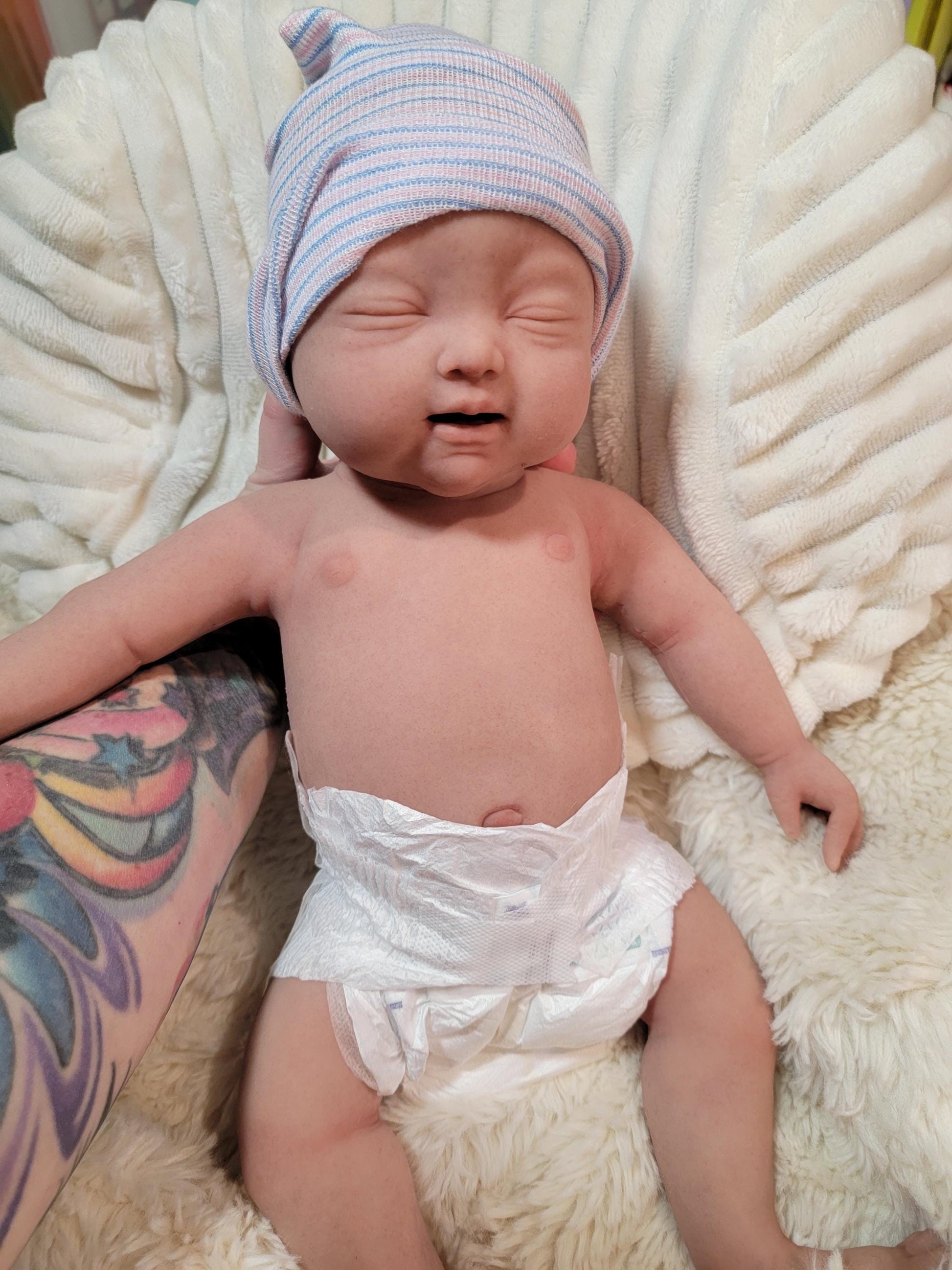 New Baby Available-Handmade 18" Silicone Baby Doll "Brianna" or "Brian" Enhanced Realism Edition