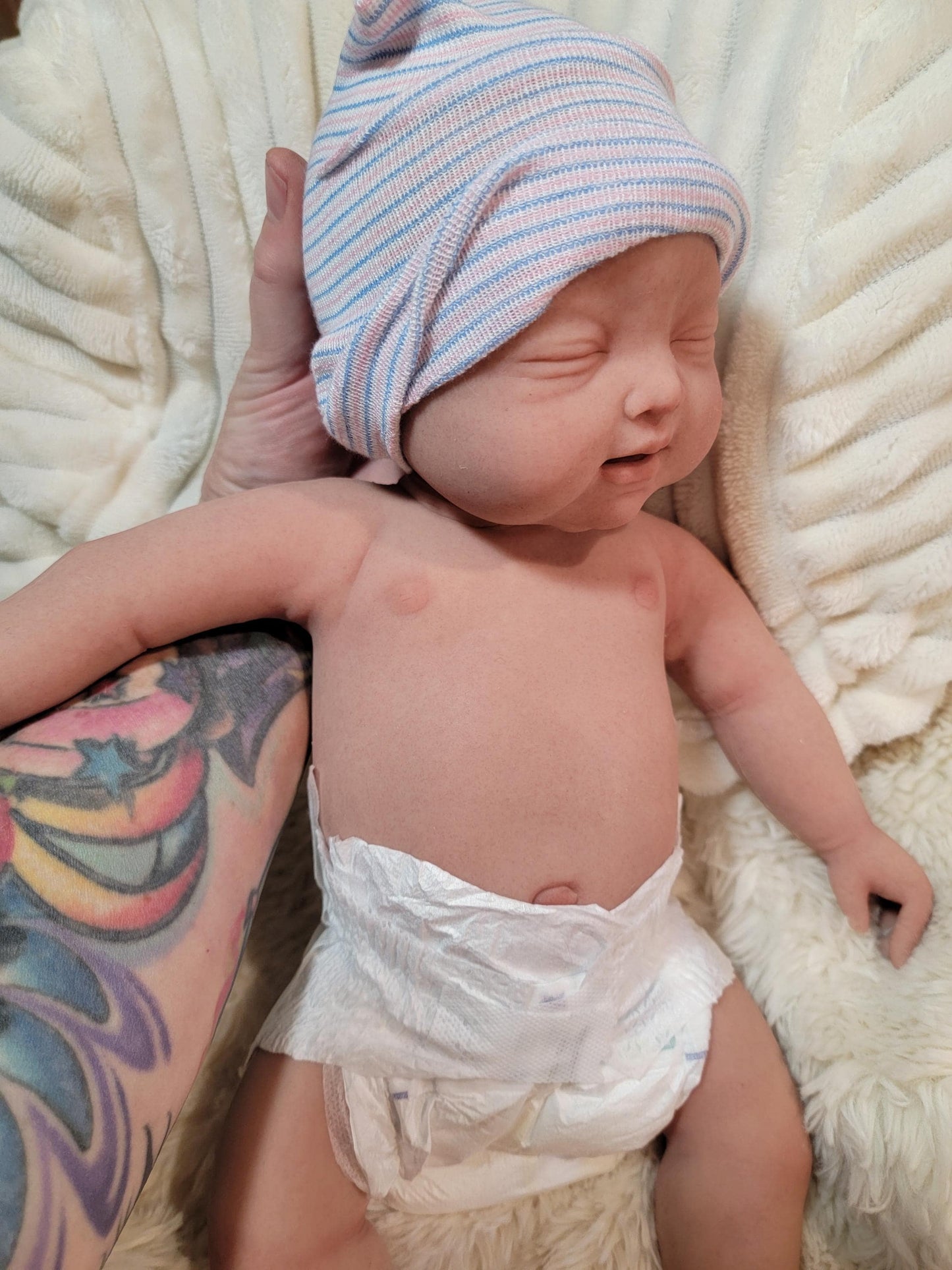 New Baby Available-Handmade 18" Silicone Baby Doll "Brianna" or "Brian" Enhanced Realism Edition