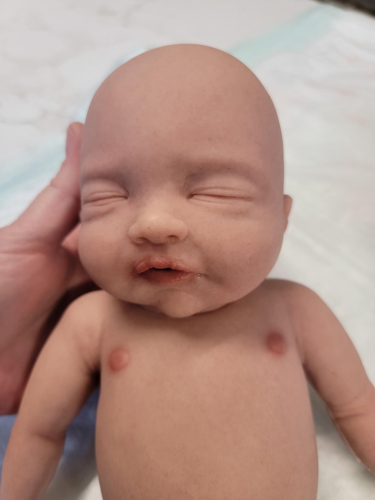 Handmade 14" Silicone Baby Doll Enhanced Realism Edition - Emerson
