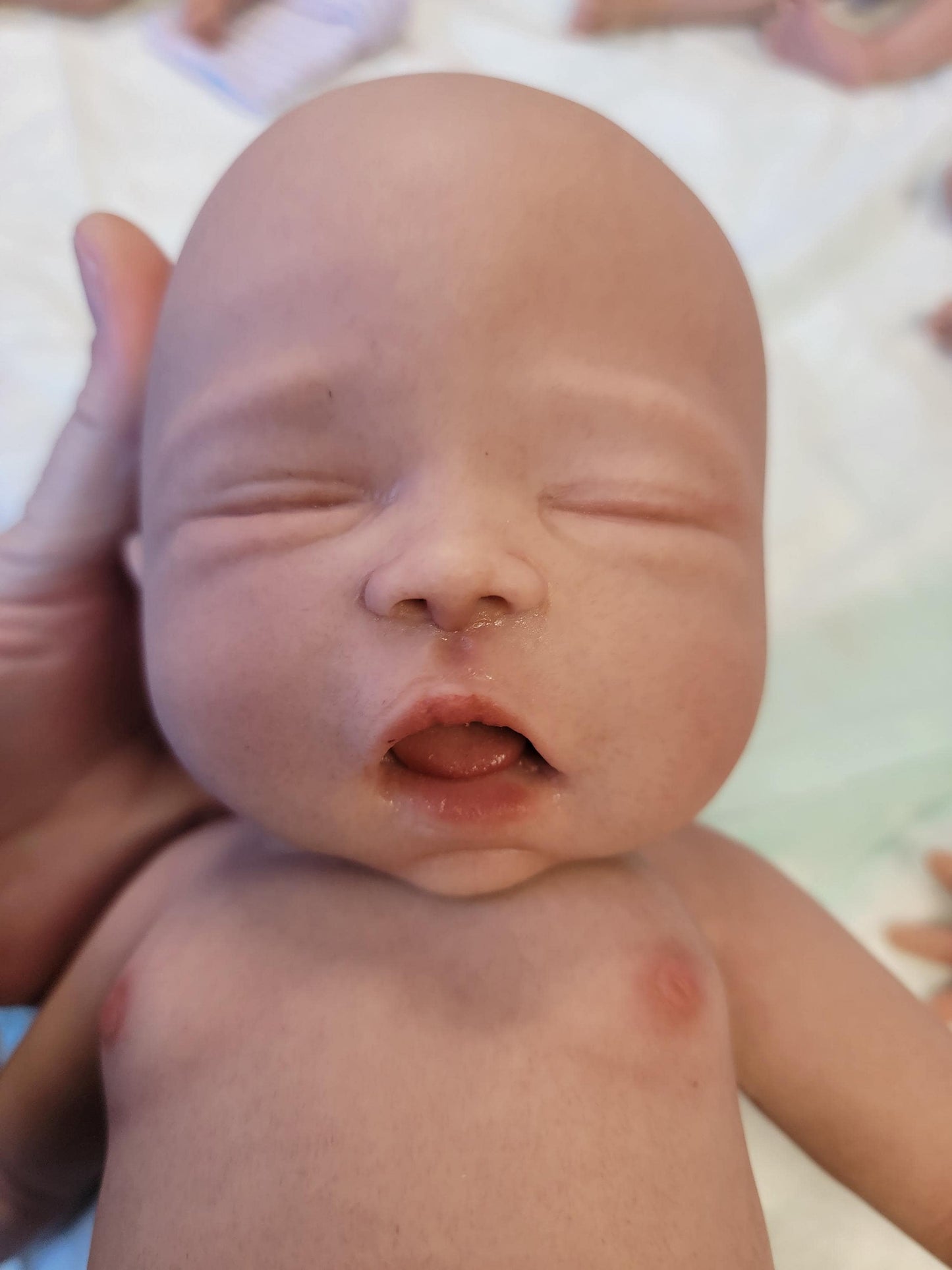 Authentic 16" Silicone Baby Doll "Charlie" Enhanced Realism Edition Handmade by Artist