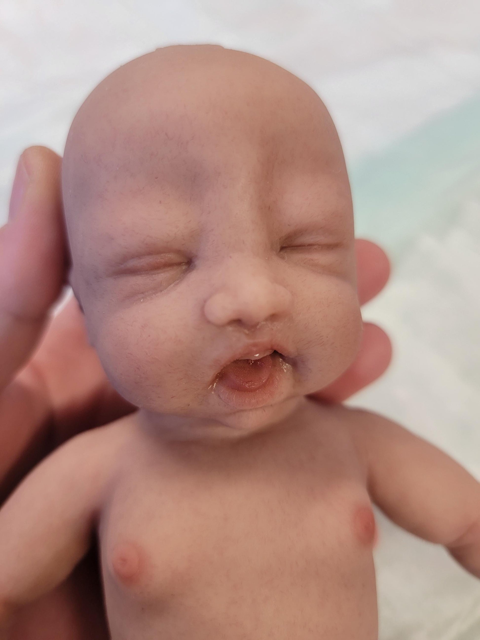 Handmade 9.5" Silicone Baby Doll Harper Enhanced Realism Edition
