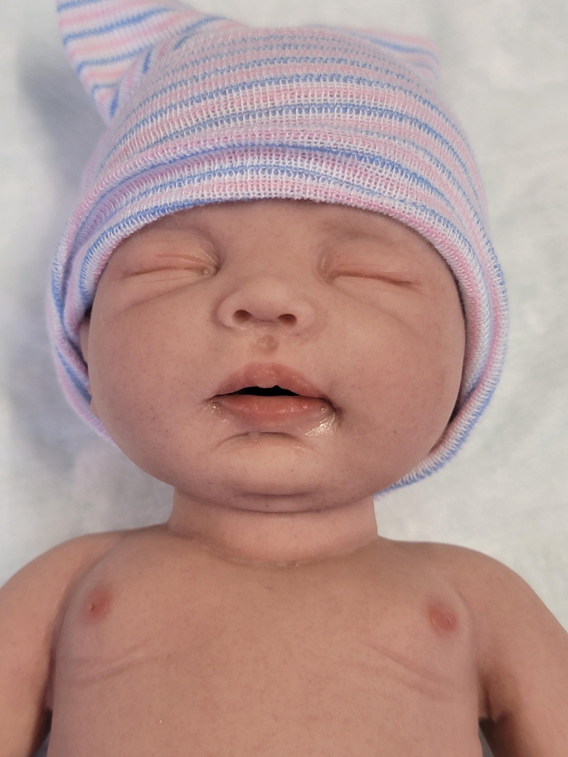 Handmade 12" Silicone Baby Doll "Charlotte" or "Carter" Enhanced Realism Edition