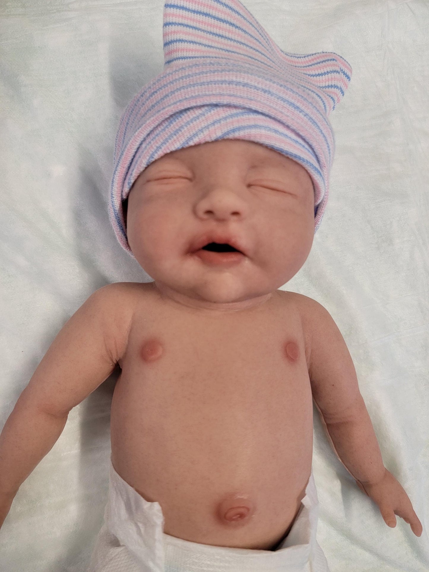 Handmade 14" Silicone Baby Doll Enhanced Realism Edition - Emerson