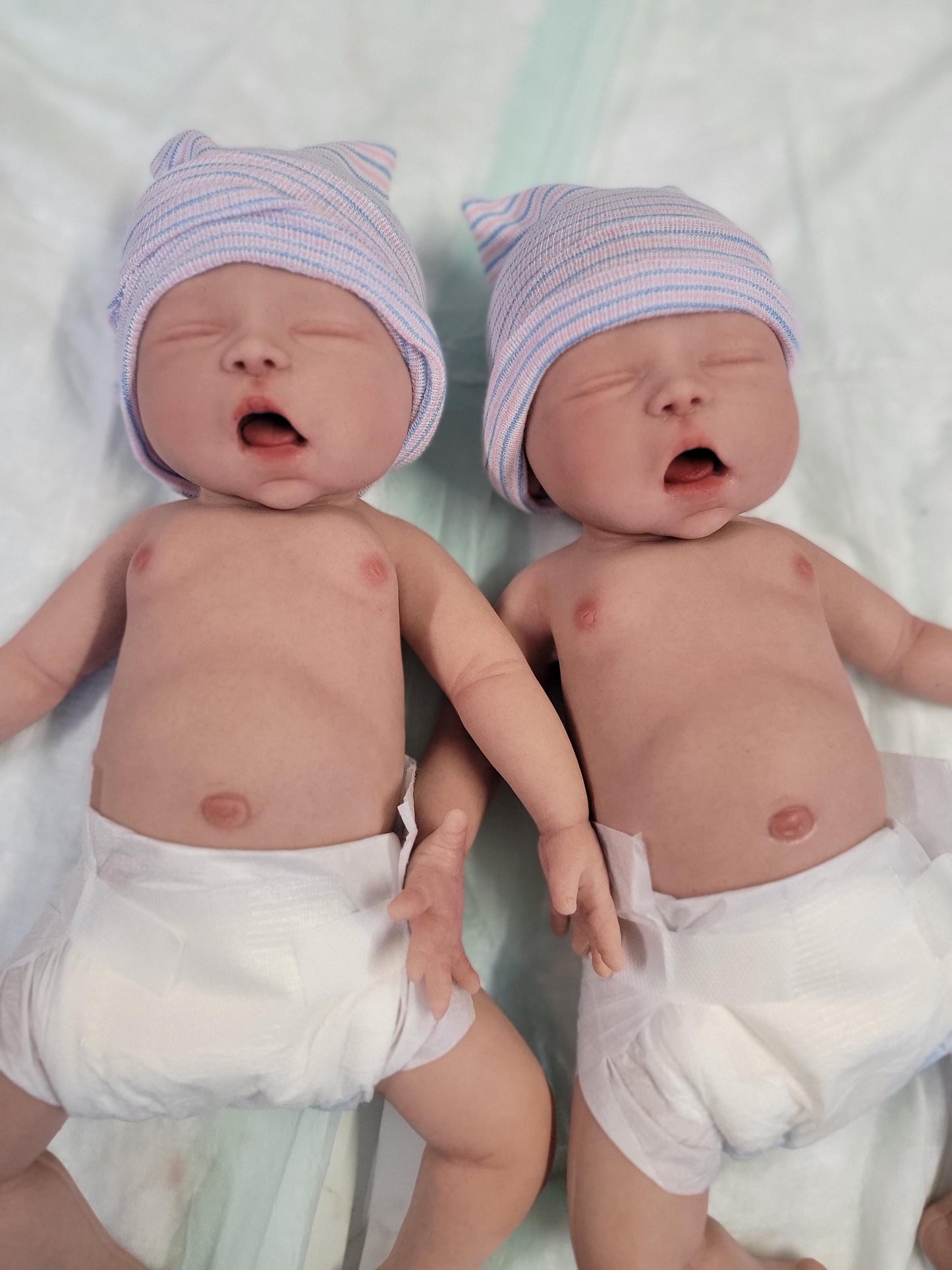 Authentic 16" Silicone Baby Doll "Charlie" Enhanced Realism Edition Handmade by Artist