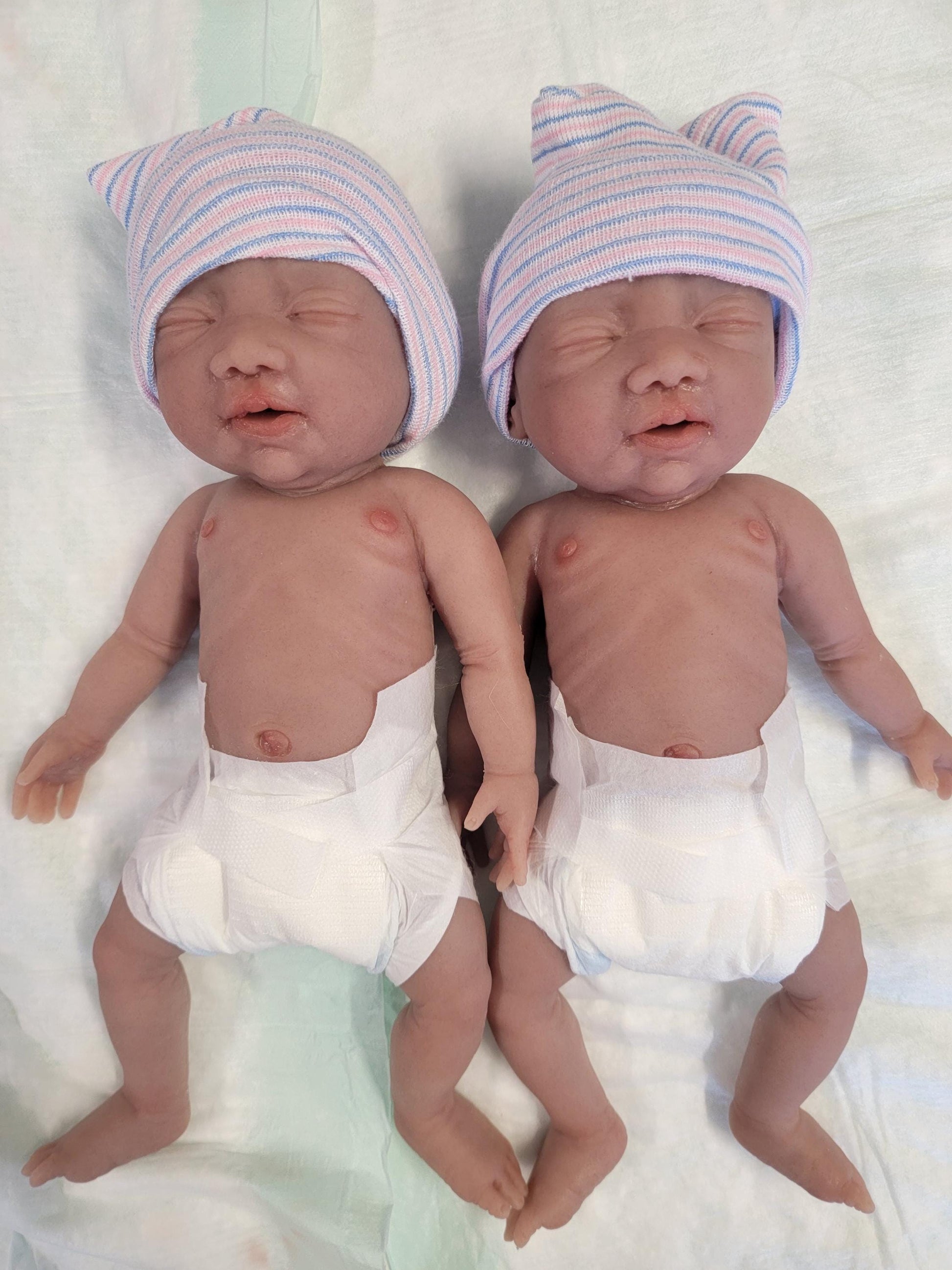 Authentic 12" Silicone Baby Doll "Oliver" Boy Enhanced Realism Edition Handmade by Artist