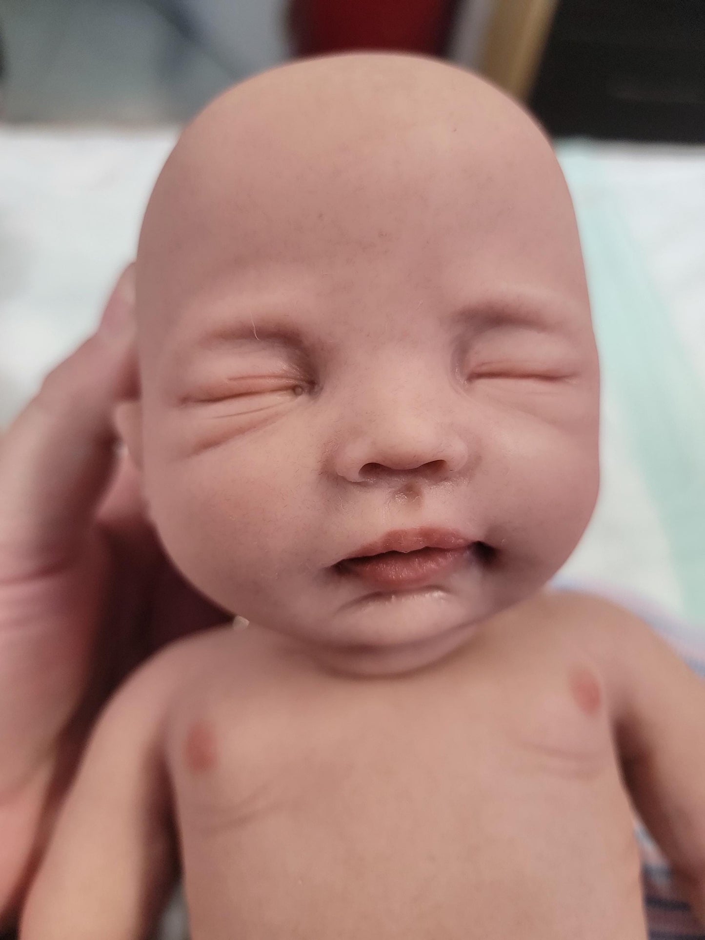 Handmade 12" Silicone Baby Doll "Charlotte" or "Carter" Enhanced Realism Edition