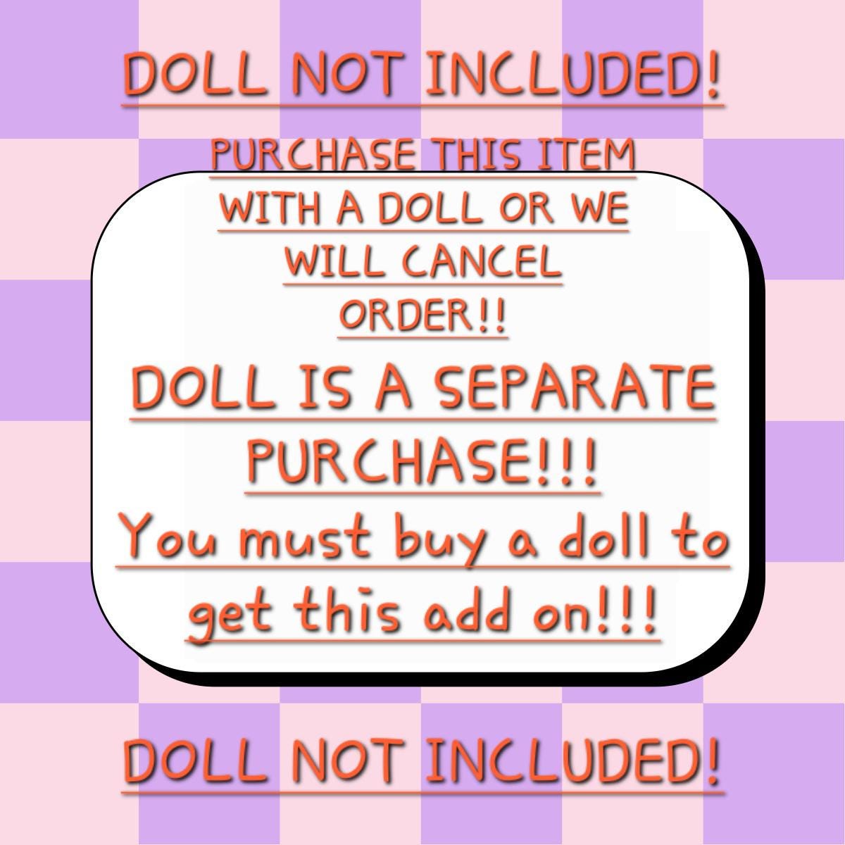 Doll Not Included- Add on ONLY of Removeable Eyes