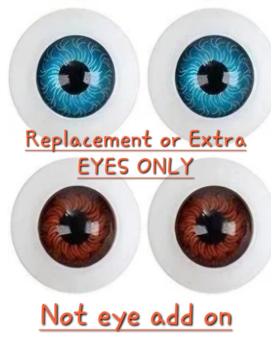 Replacement Eyes for Removable Eye Dolls
