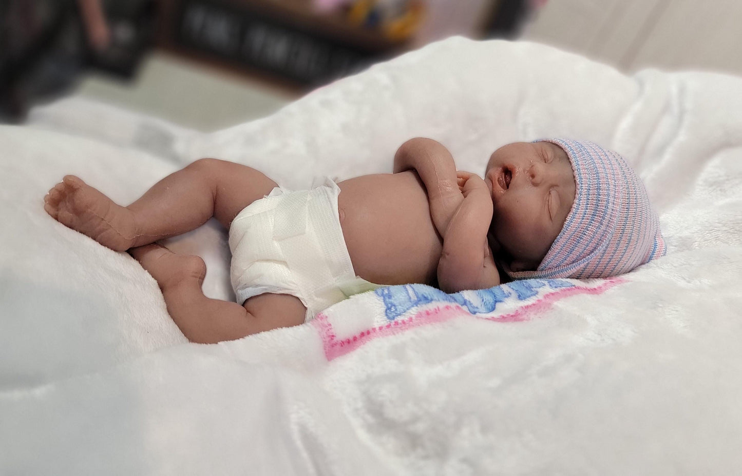 Authentic 12" Silicone Baby Doll Angelica or Arthur Enhanced Realism Edition Handmade by Artist