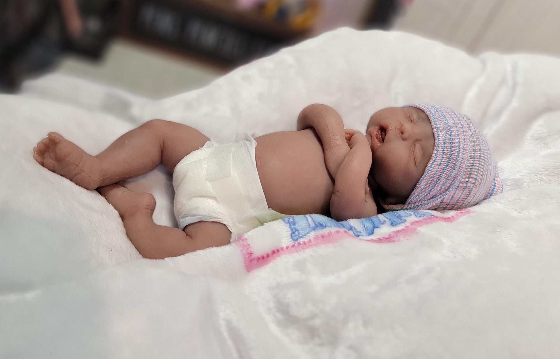 Authentic 12" Silicone Baby Doll Angelica or Arthur Enhanced Realism Edition Handmade by Artist