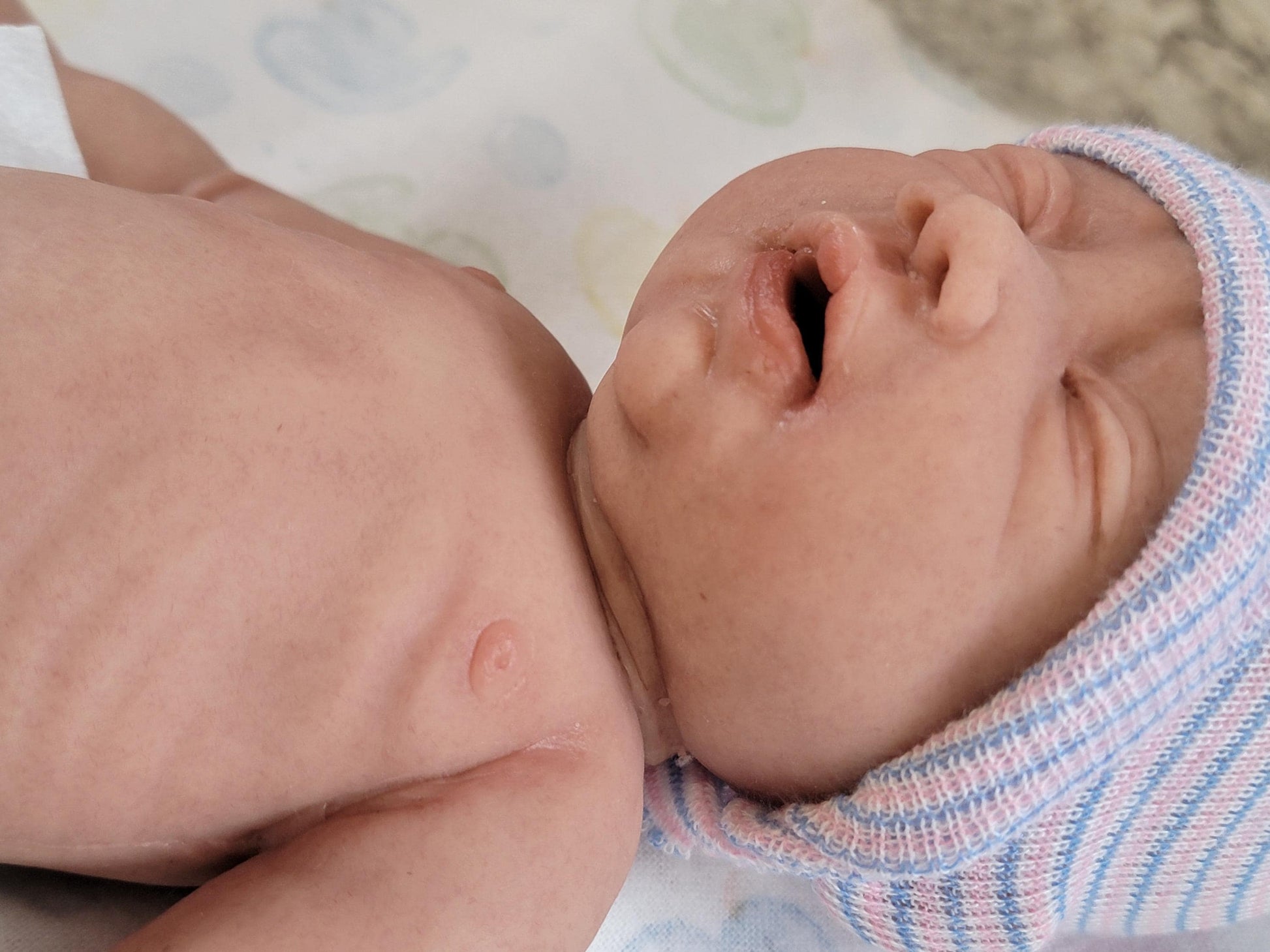Authentic 12" Silicone Baby Doll "Oliver" Boy Enhanced Realism Edition Handmade by Artist