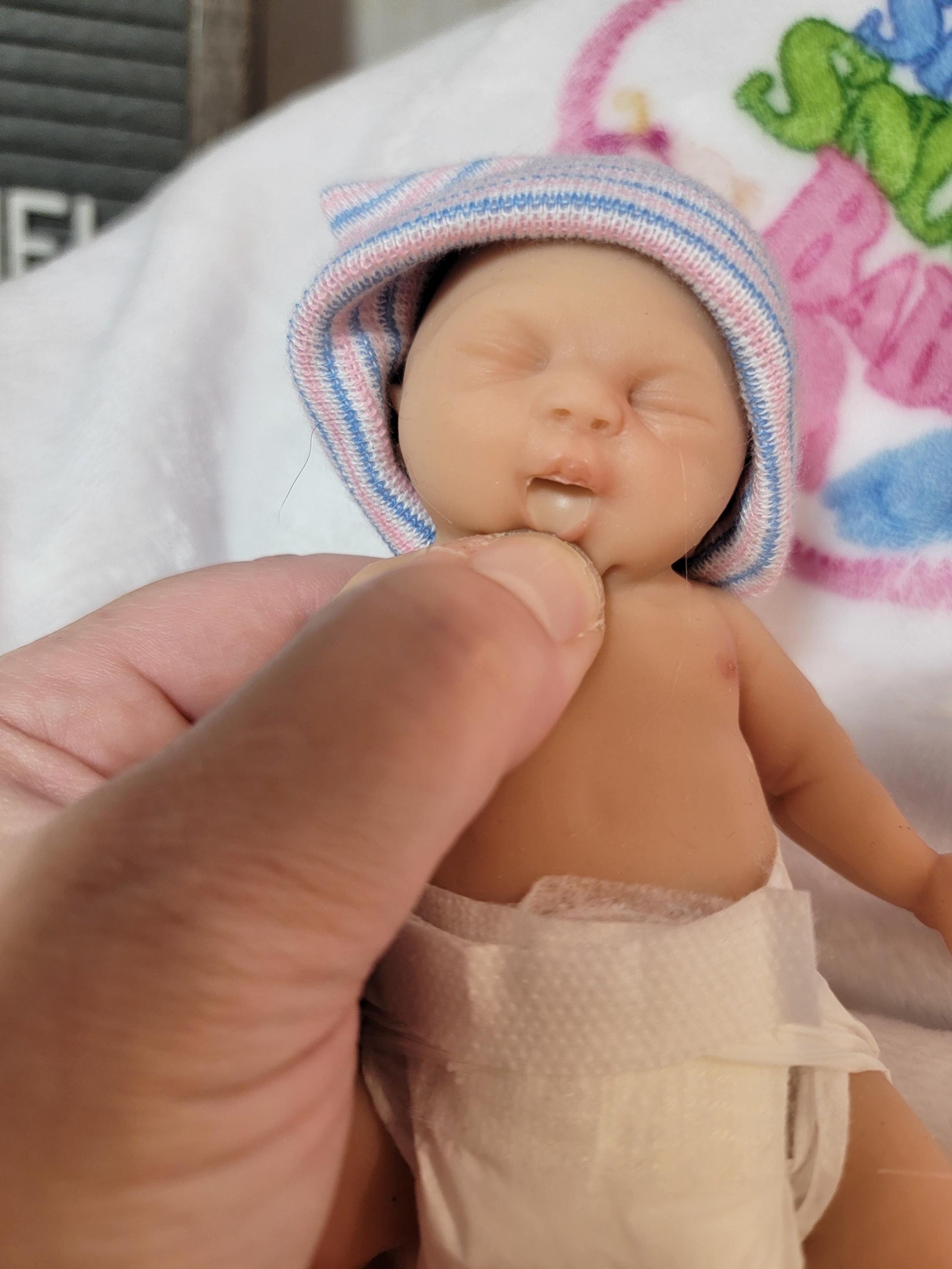 Handmade 6" Silicone Baby Doll - Gabriel or Gabriella Enhanced Realism Edition