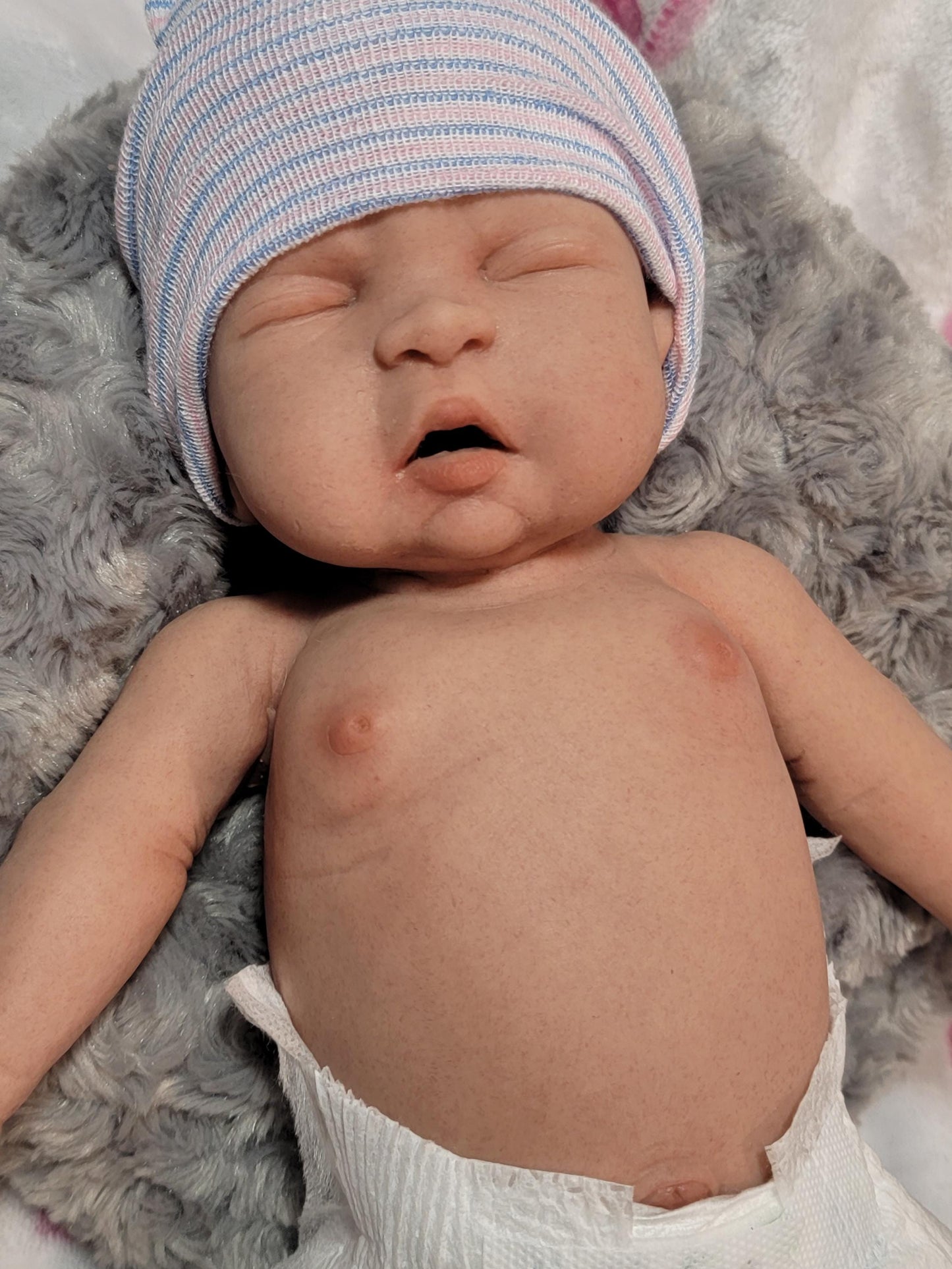 Handmade 15" Silicone Baby Doll "Tyler" Enhanced Realism Edition