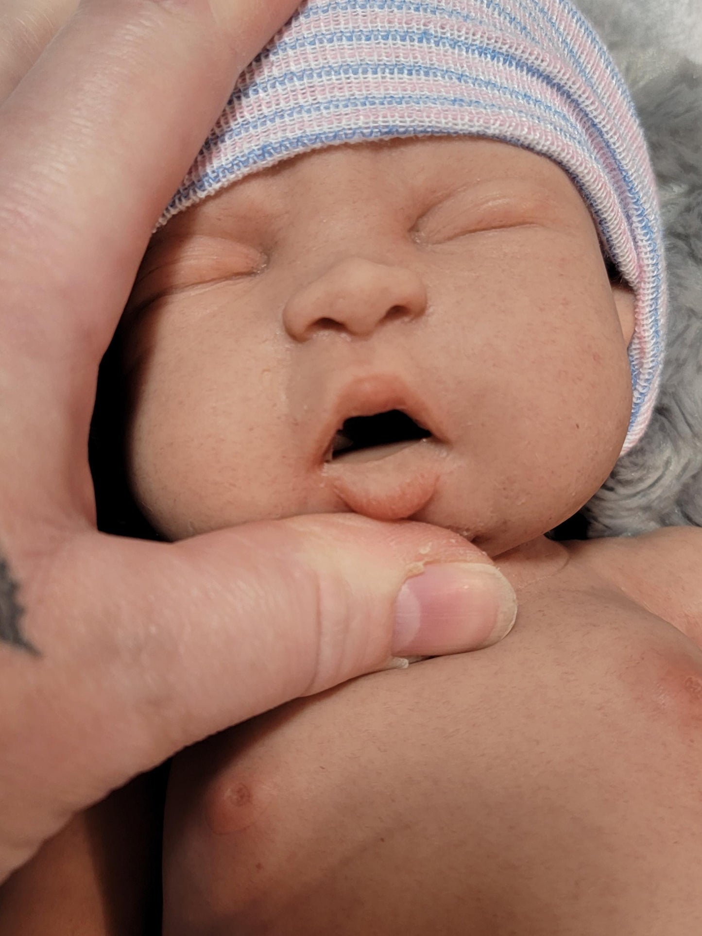 Handmade 15" Silicone Baby Doll "Tyler" Enhanced Realism Edition