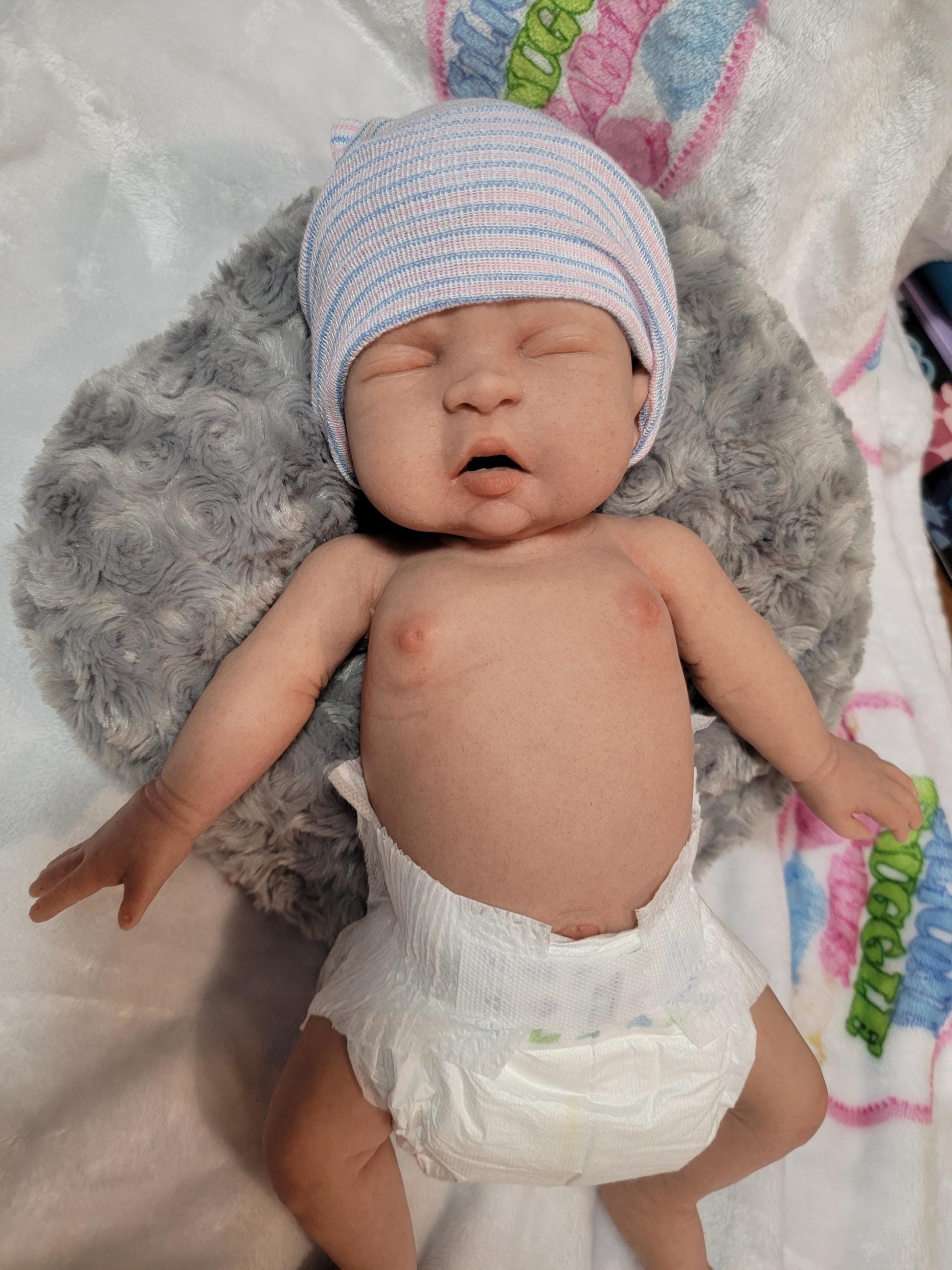 Handmade 15" Silicone Baby Doll "Tyler" Enhanced Realism Edition