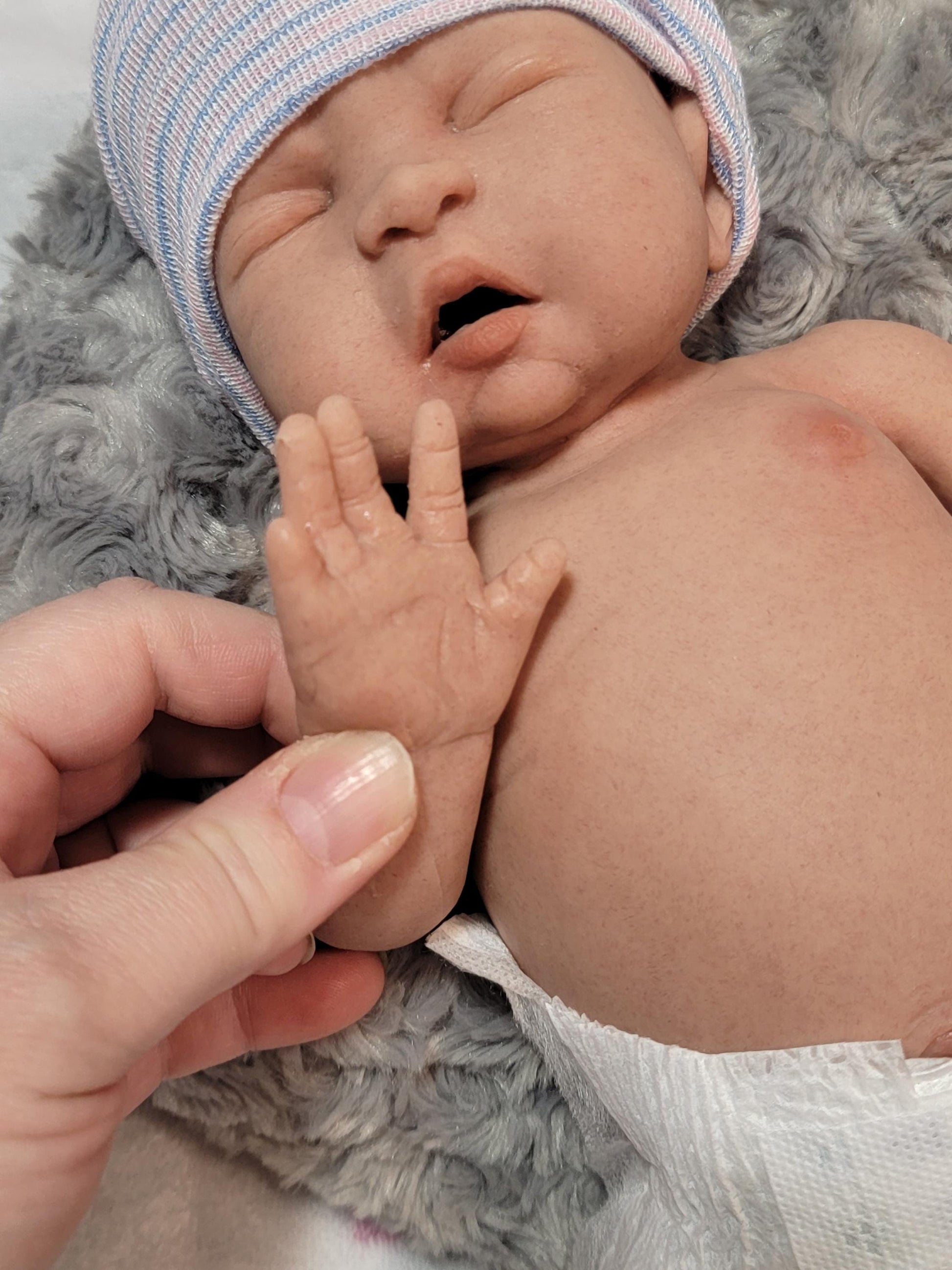 Handmade 15" Silicone Baby Doll "Tyler" Enhanced Realism Edition
