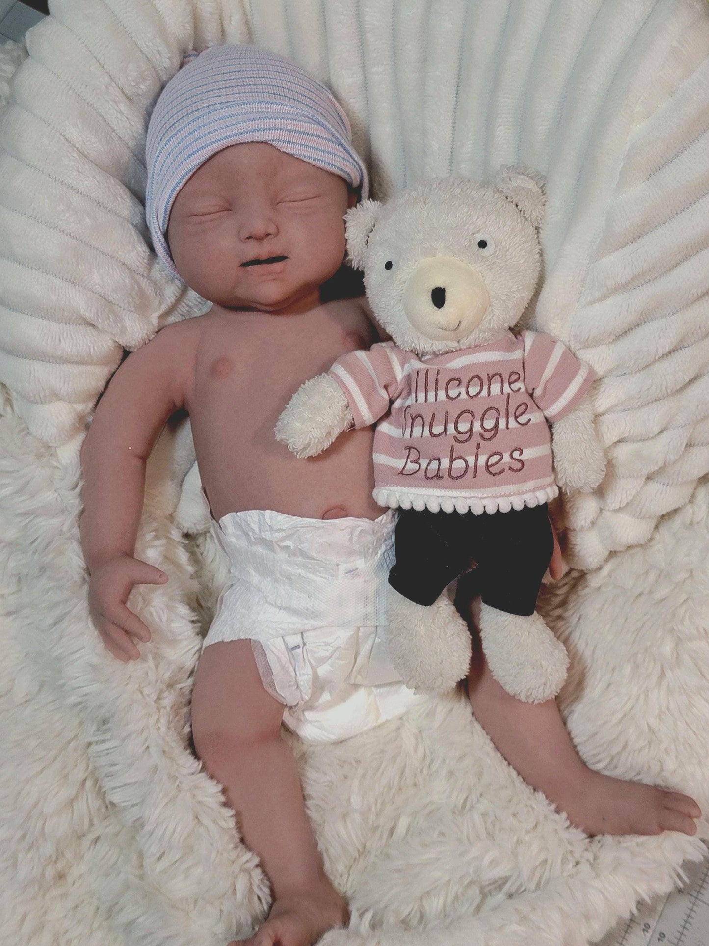 New Baby Available-Handmade 18" Silicone Baby Doll "Brianna" or "Brian" Enhanced Realism Edition
