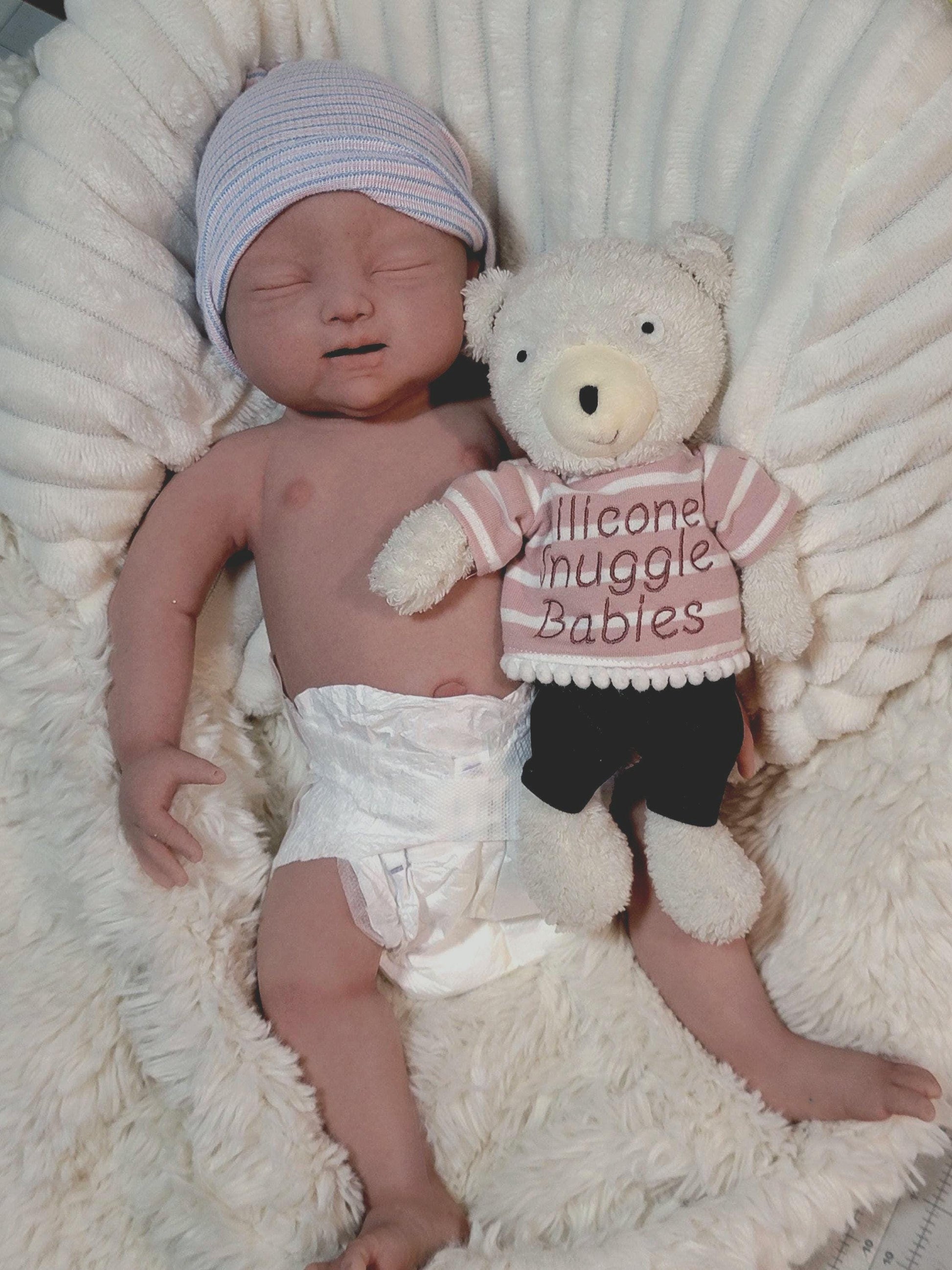 New Baby Available-Handmade 18" Silicone Baby Doll "Brianna" or "Brian" Enhanced Realism Edition