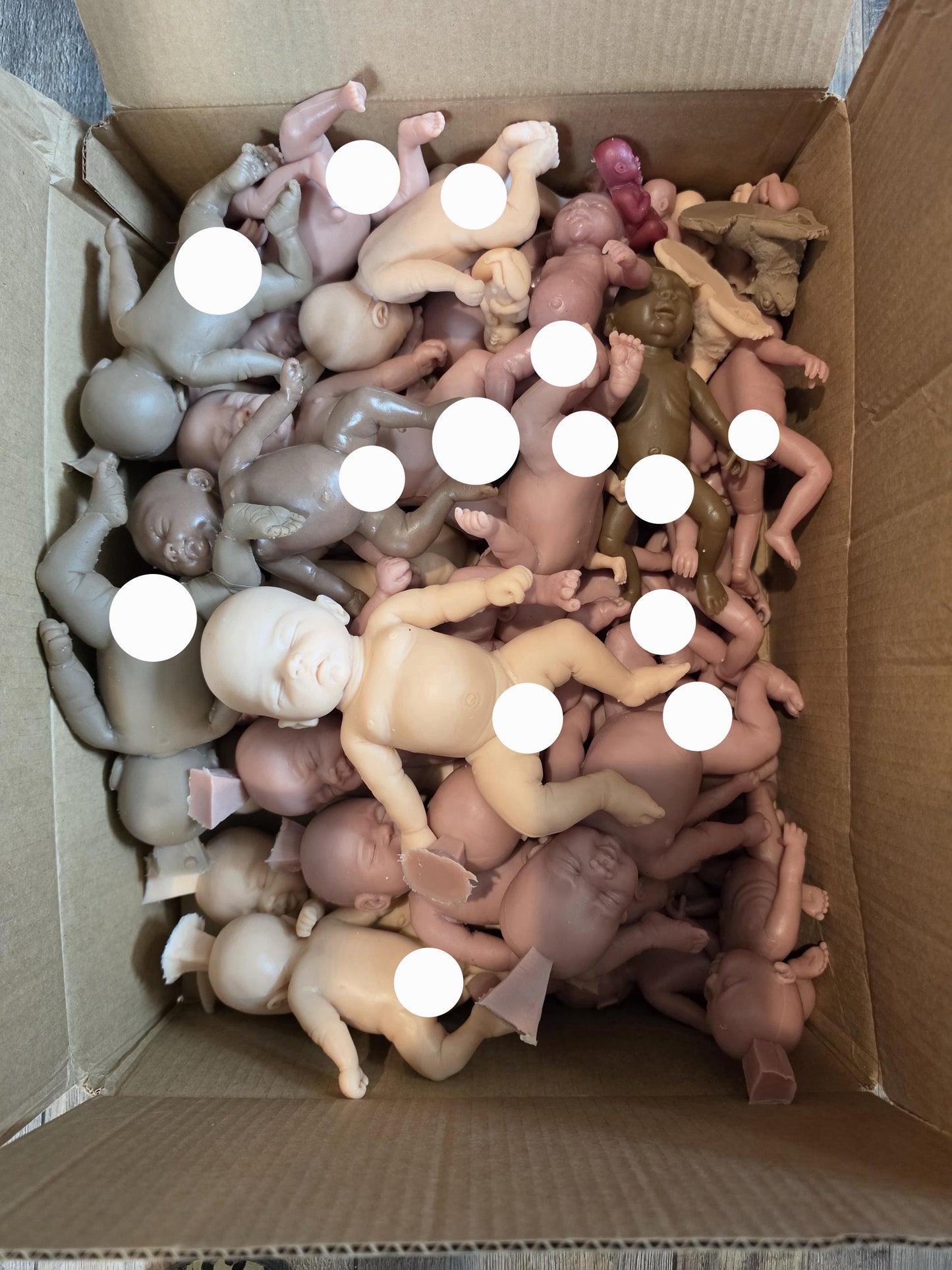 First Edition Unpainted Silicone Baby Dolls – Reborn Kits 6-9.5 inch