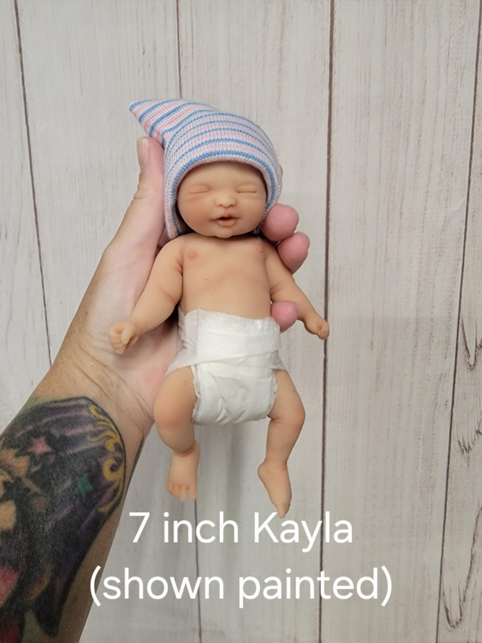 First Edition Unpainted Silicone Baby Dolls – Reborn Kits 6-9.5 inch