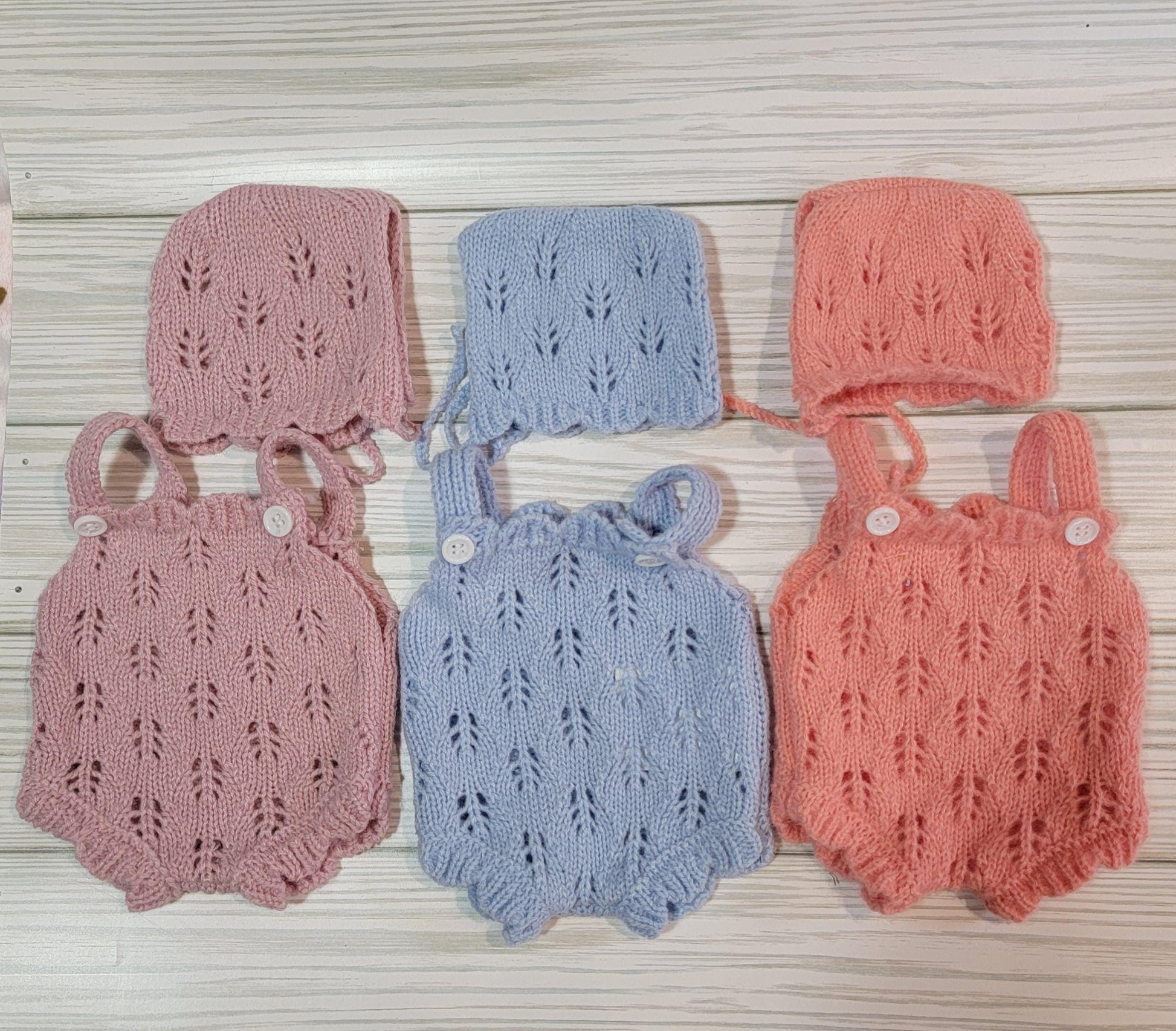 2 Piece Crochet Romper Doll Outfit