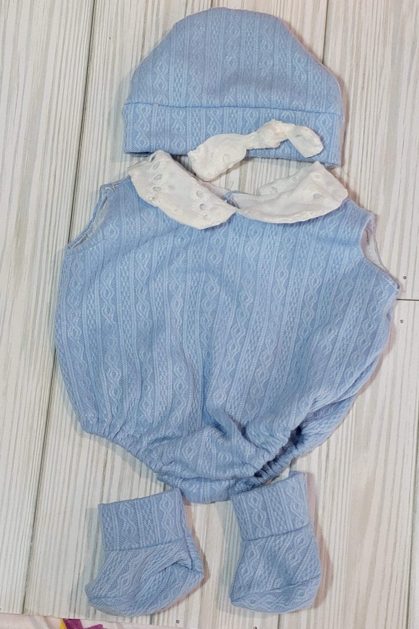3 Piece Romper Baby Doll Outfit