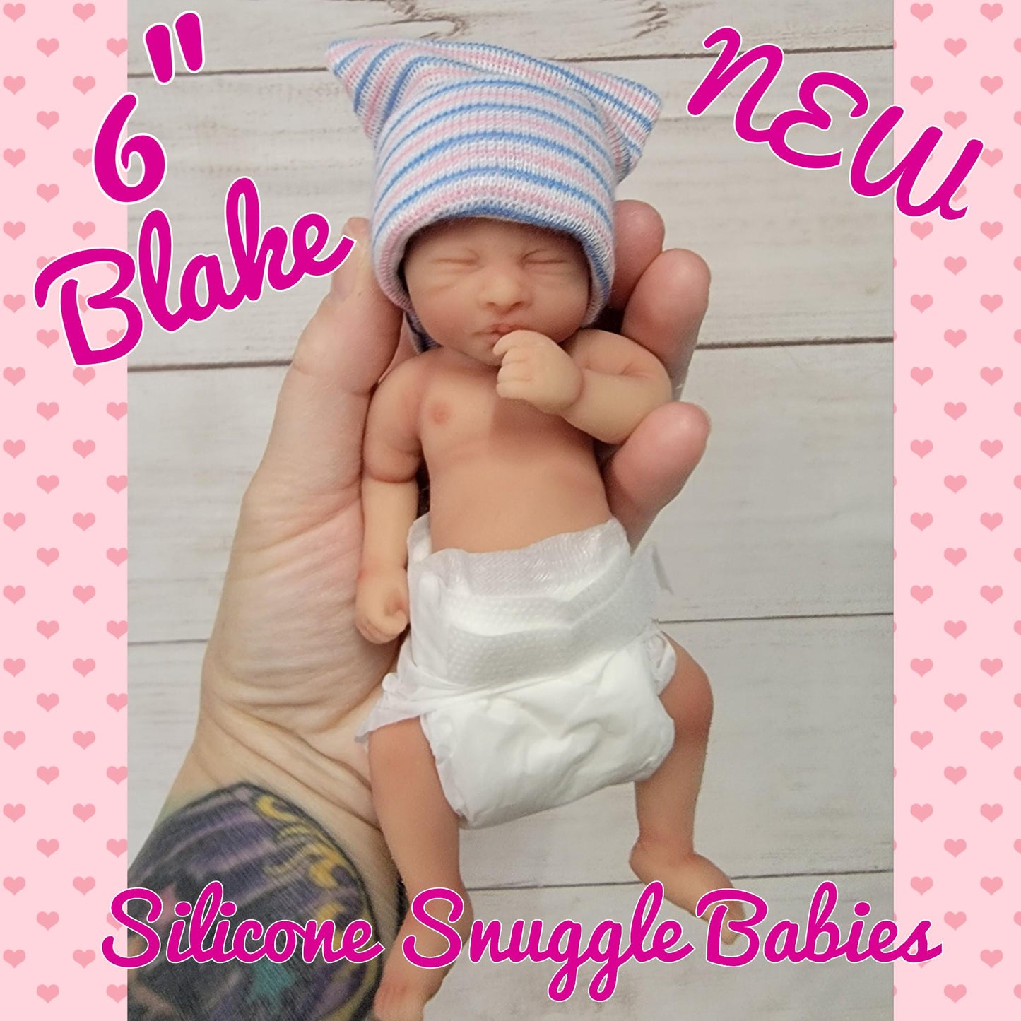 First Edition Unpainted Silicone Baby Dolls – Reborn Kits 6-9.5 inch