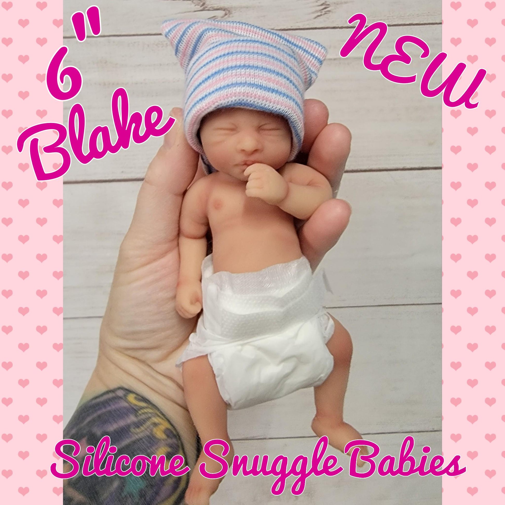 First Edition Unpainted Silicone Baby Dolls – Reborn Kits 6-9.5 inch