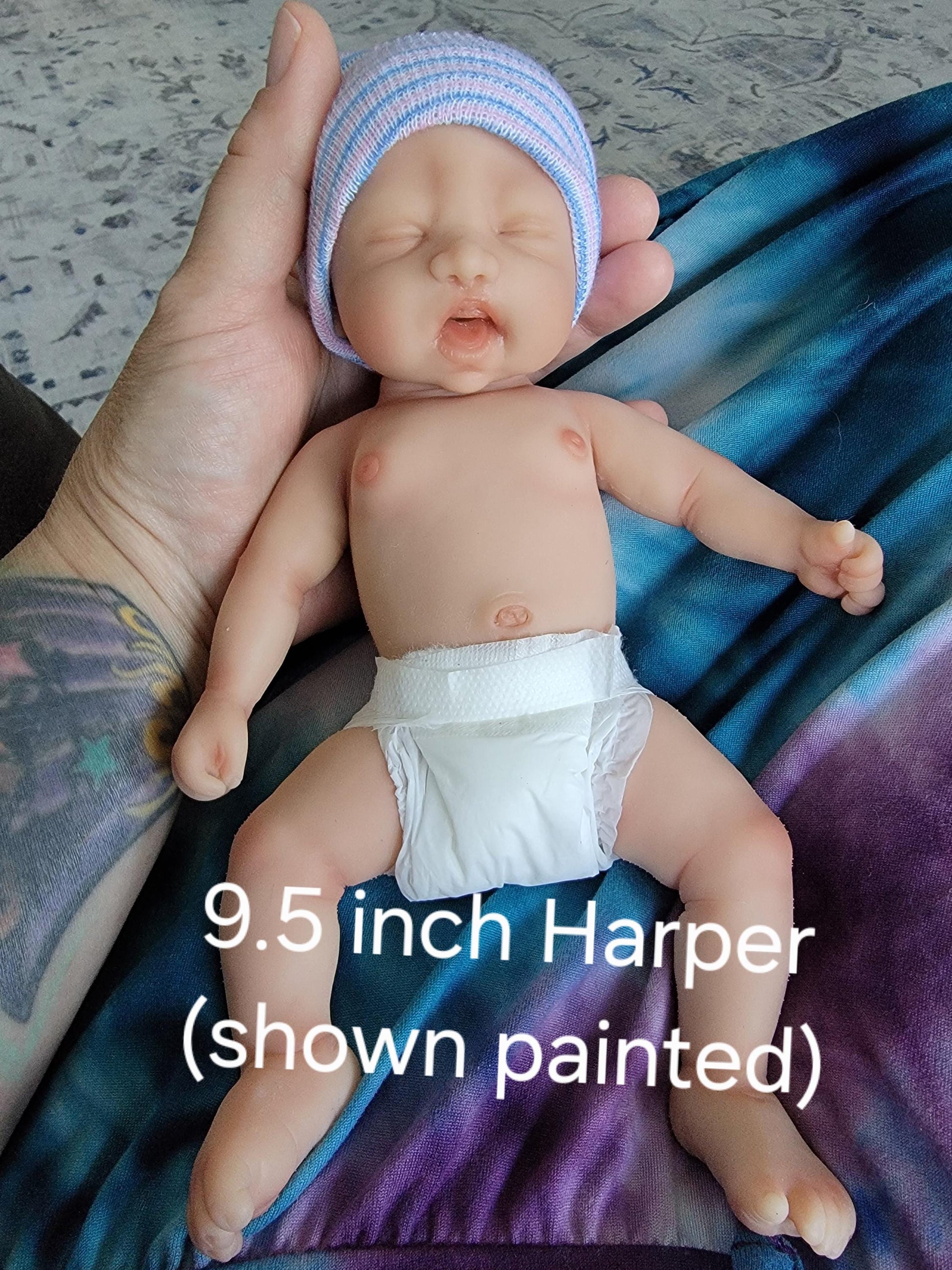 First Edition Unpainted Silicone Baby Dolls – Reborn Kits 6-9.5 inch