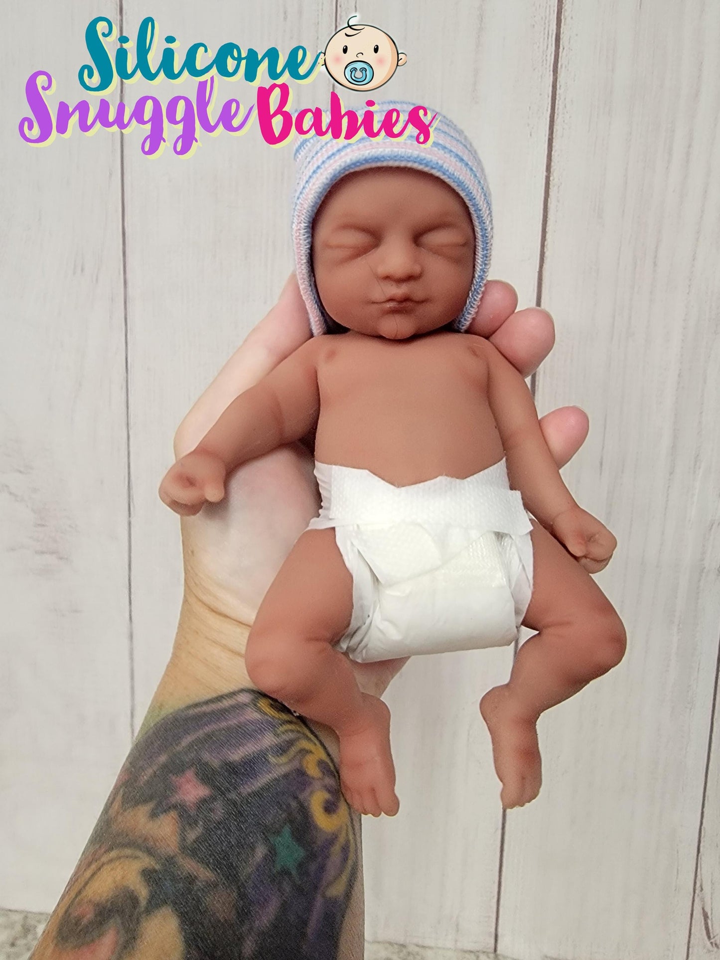 Silicone Baby Doll 7 inch Girl or Boy "Bailey" Enhanced Realism Edition