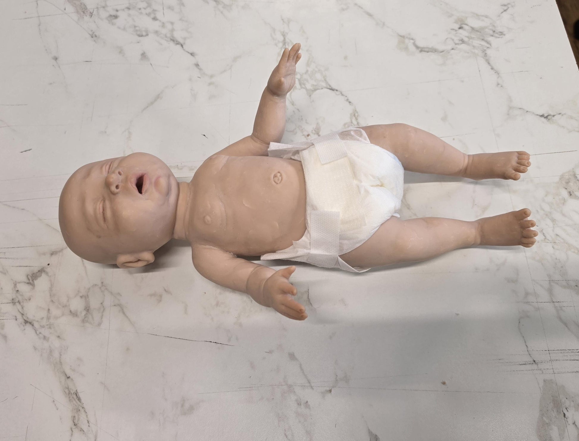 PRE ORDER Authentic 14" Silicone Baby Doll "Sawyer" Enhanced Realism Edition Handmade by Artist
