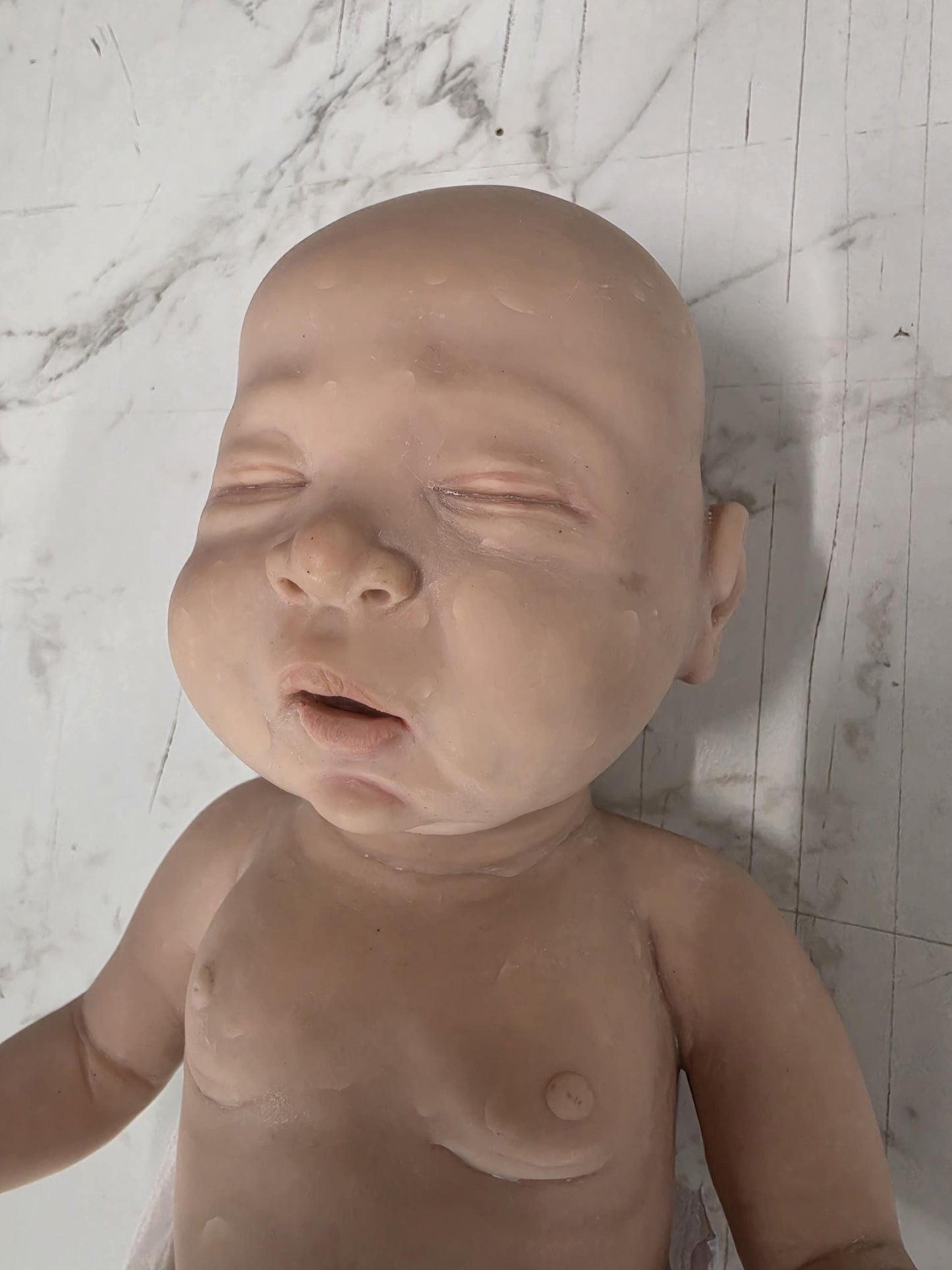 PRE ORDER Authentic 14" Silicone Baby Doll "Sawyer" Enhanced Realism Edition Handmade by Artist