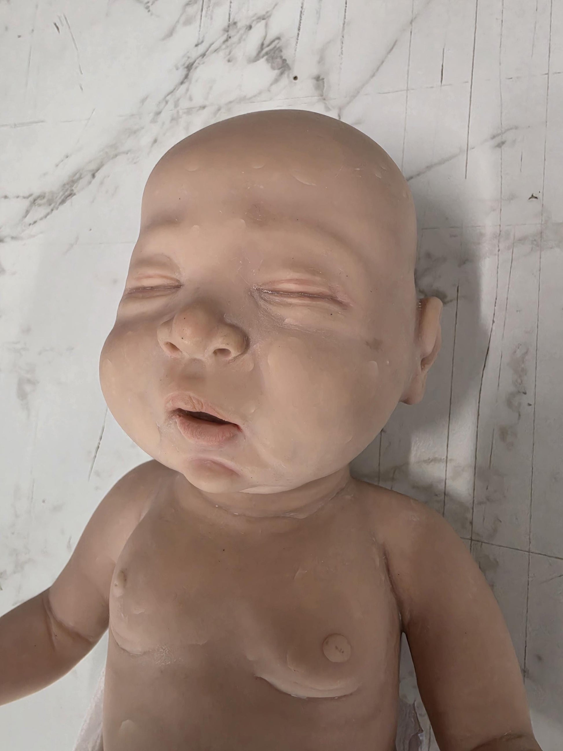 PRE ORDER Authentic 14" Silicone Baby Doll "Sawyer" Enhanced Realism Edition Handmade by Artist