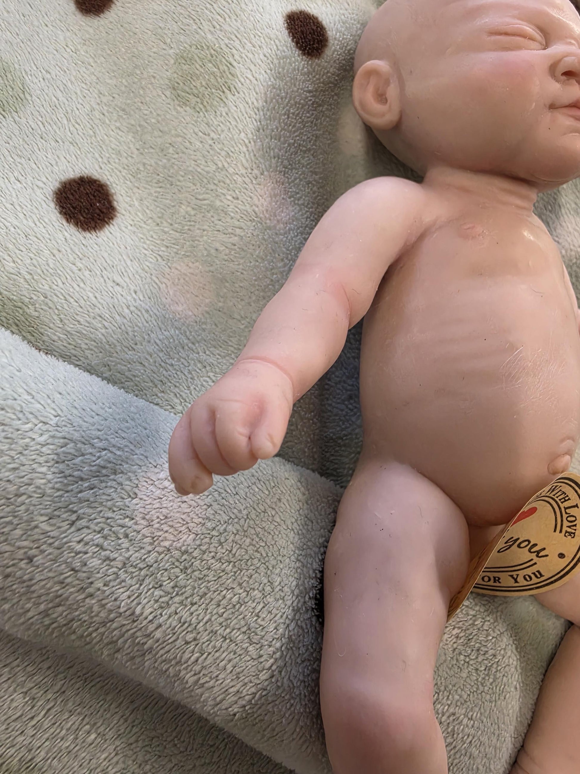 PRE ORDER Authentic 7.5" Silicone Baby Girl Doll - "Avery" Enhanced Realism Edition Handmade by Artist