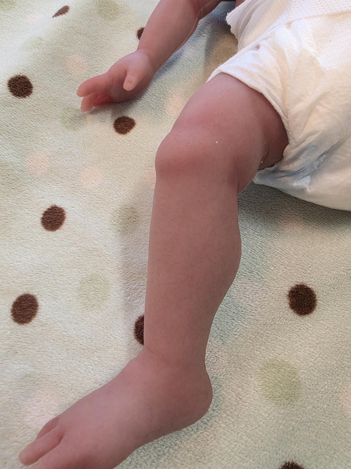 Ready to ship Authentic 14" Silicone Baby Girl Doll Enhanced Realism Edition - Emerson Handmade by Artist