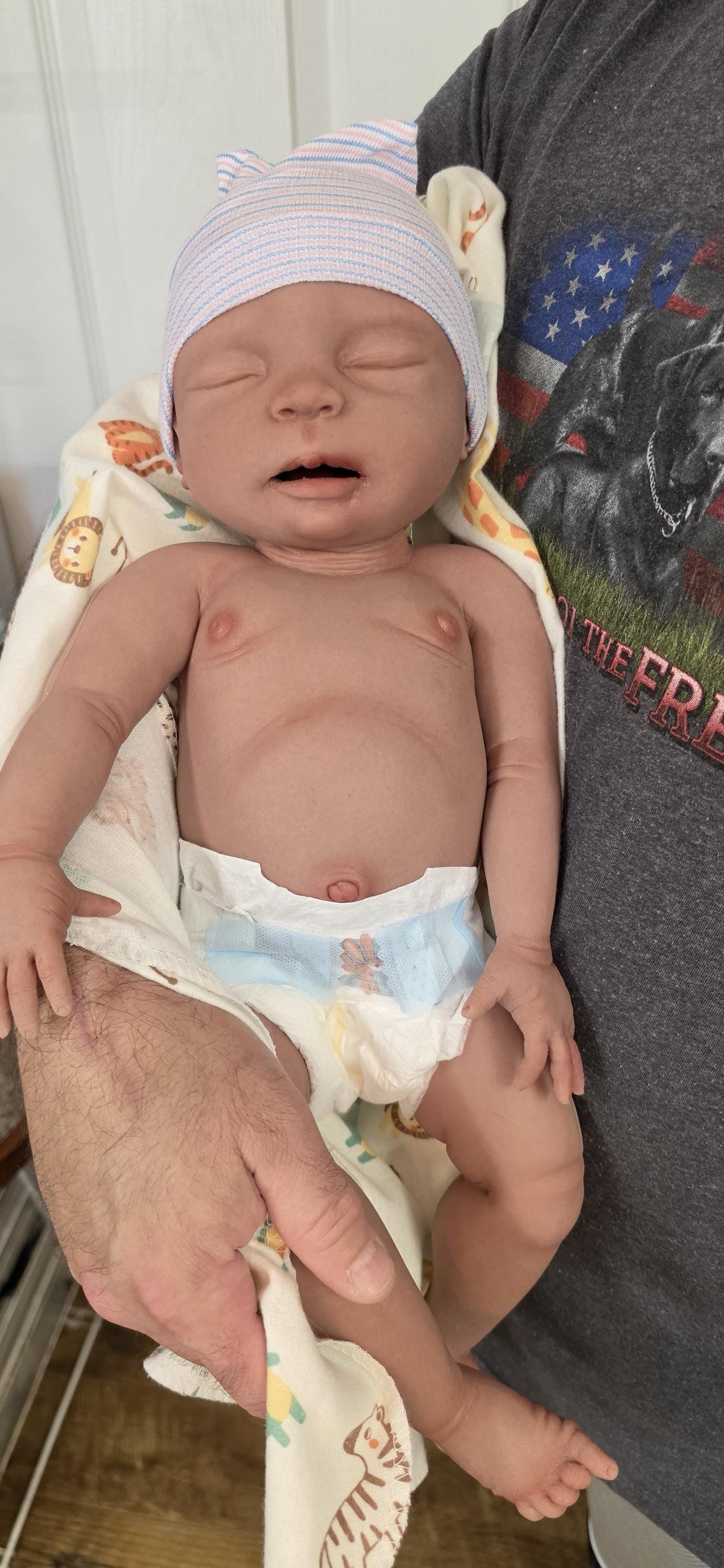 Authentic 22" Silicone Baby Doll "Riley" Enhanced Realism Edition Handmade by Artist