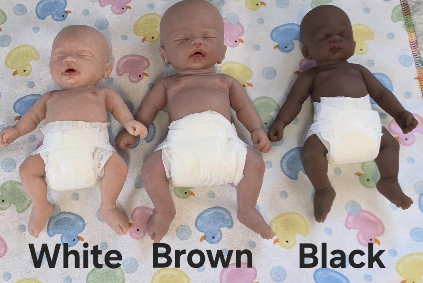 Authentic 6" Silicone Baby Doll - Gabriel or Gabriella Enhanced Realism Edition Handmade by Artist