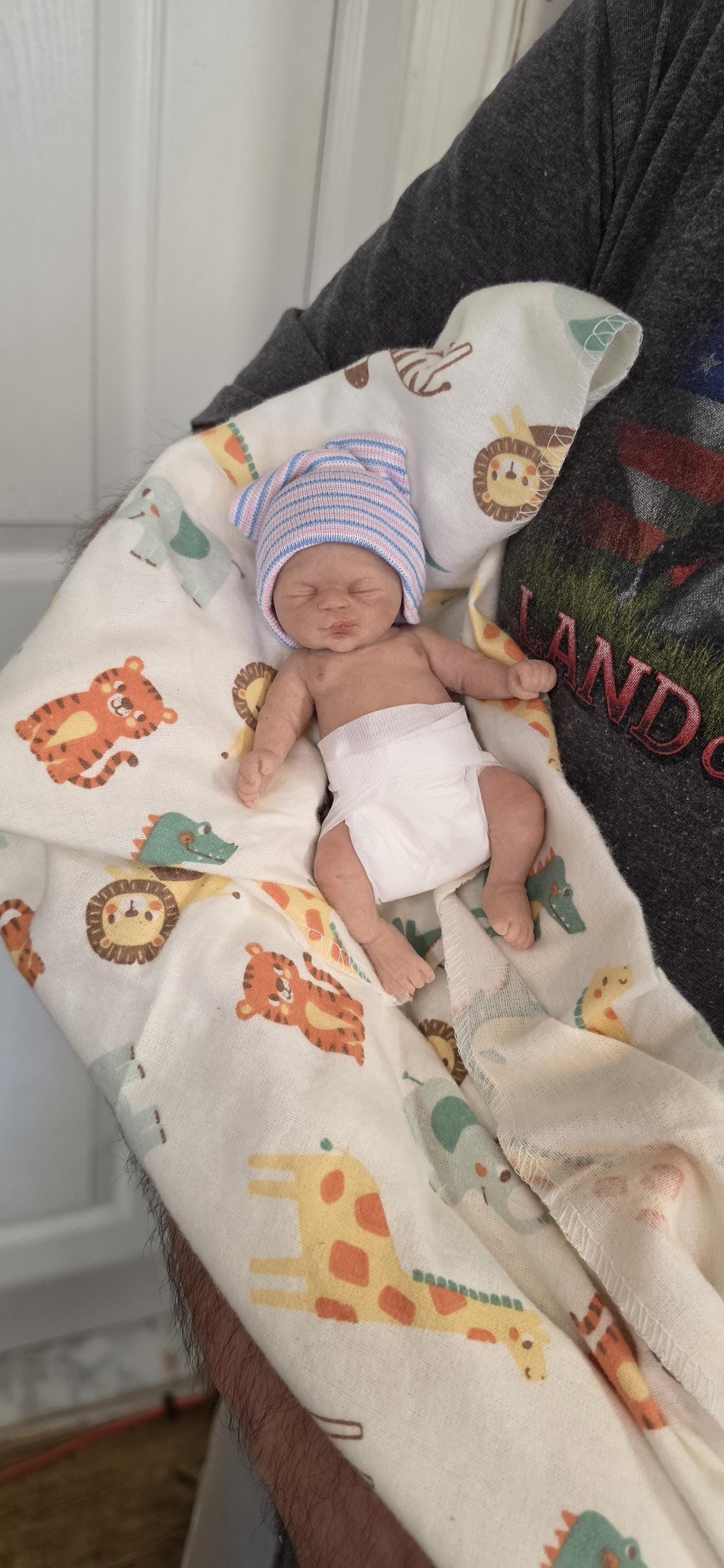 Authentic 6" Silicone Baby Doll - Gabriel or Gabriella Enhanced Realism Edition Handmade by Artist