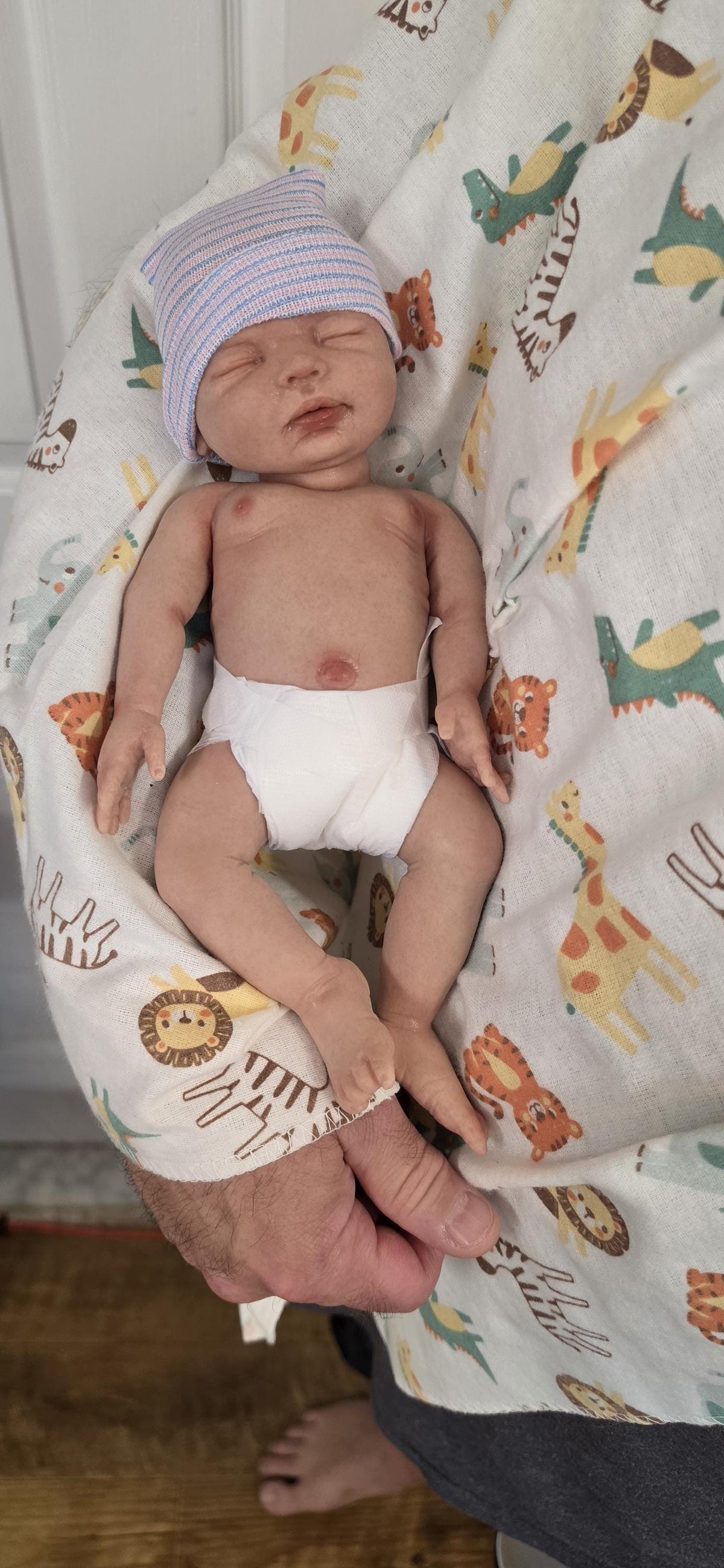 Authentic 12" Silicone Baby Doll "Charlotte" or "Carter" Enhanced Realism Edition Handmade by Artist